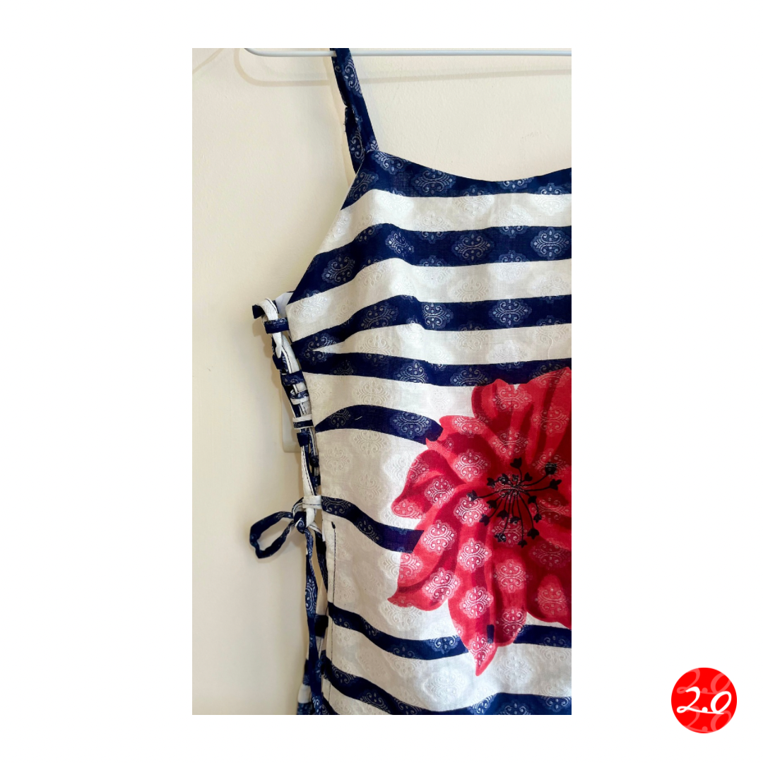 Tropical Strap Kurti