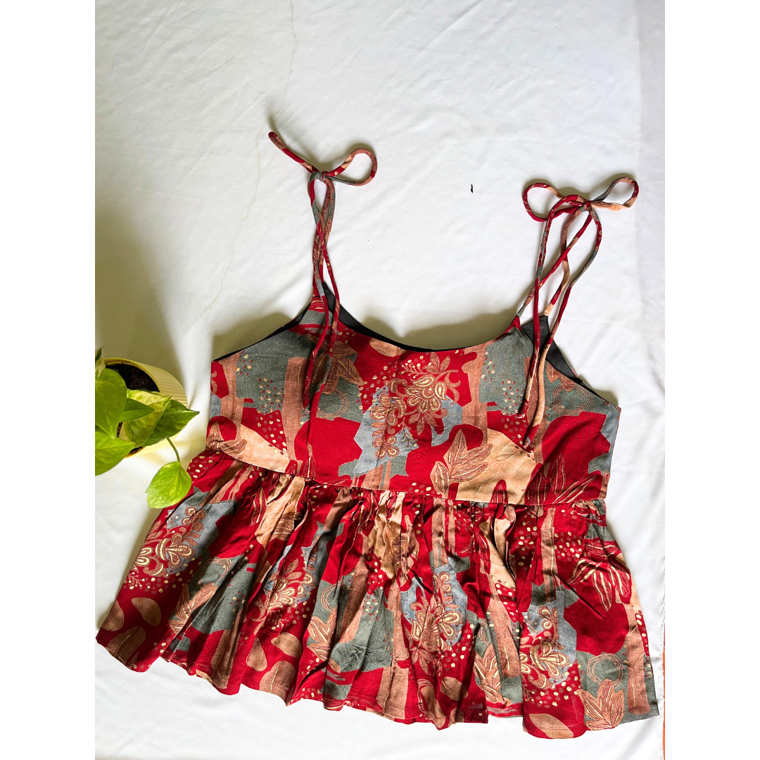 Wildflower Waltz Ruffle Top