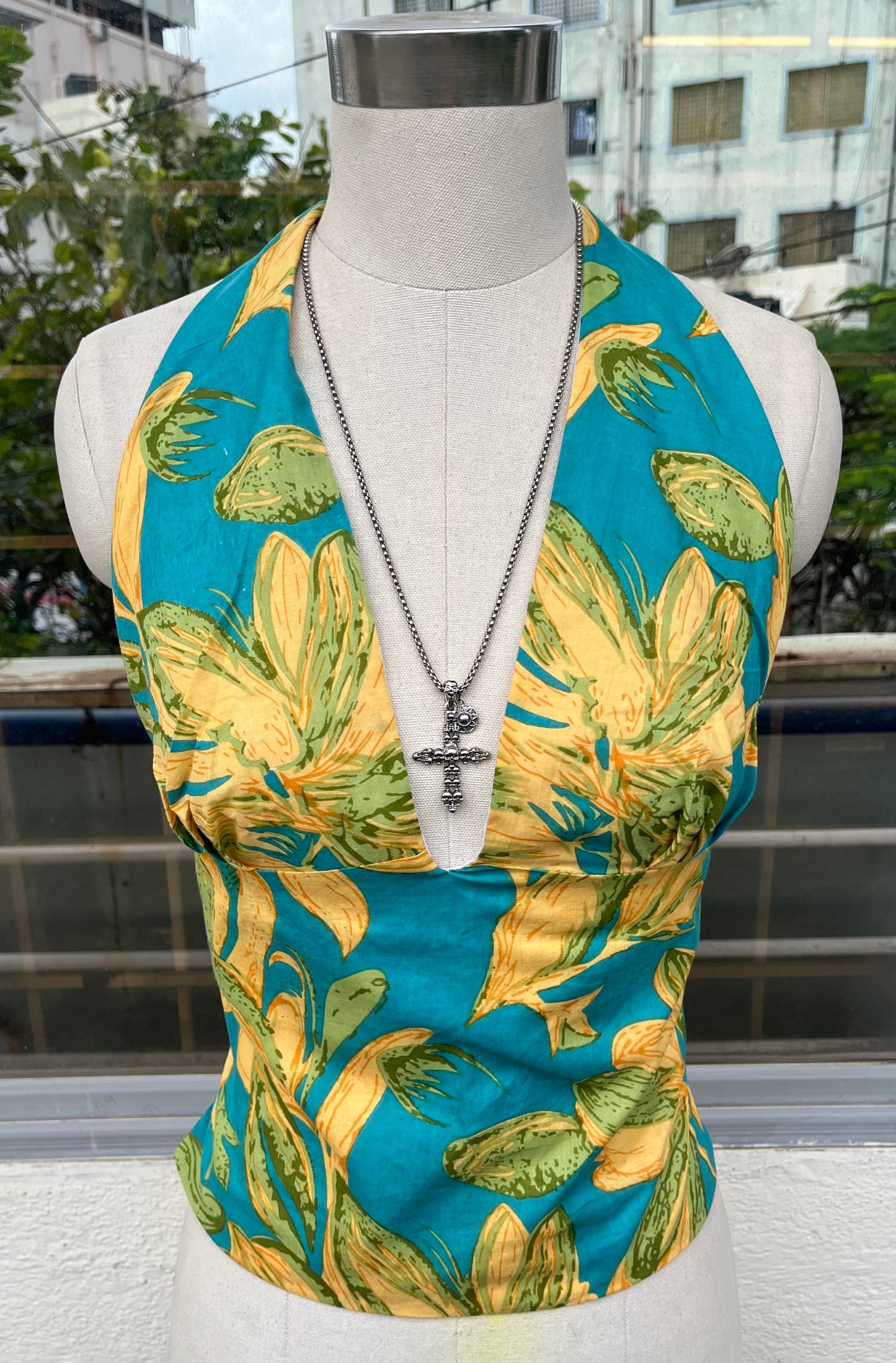 Tropical Bloom GEET Halter Top