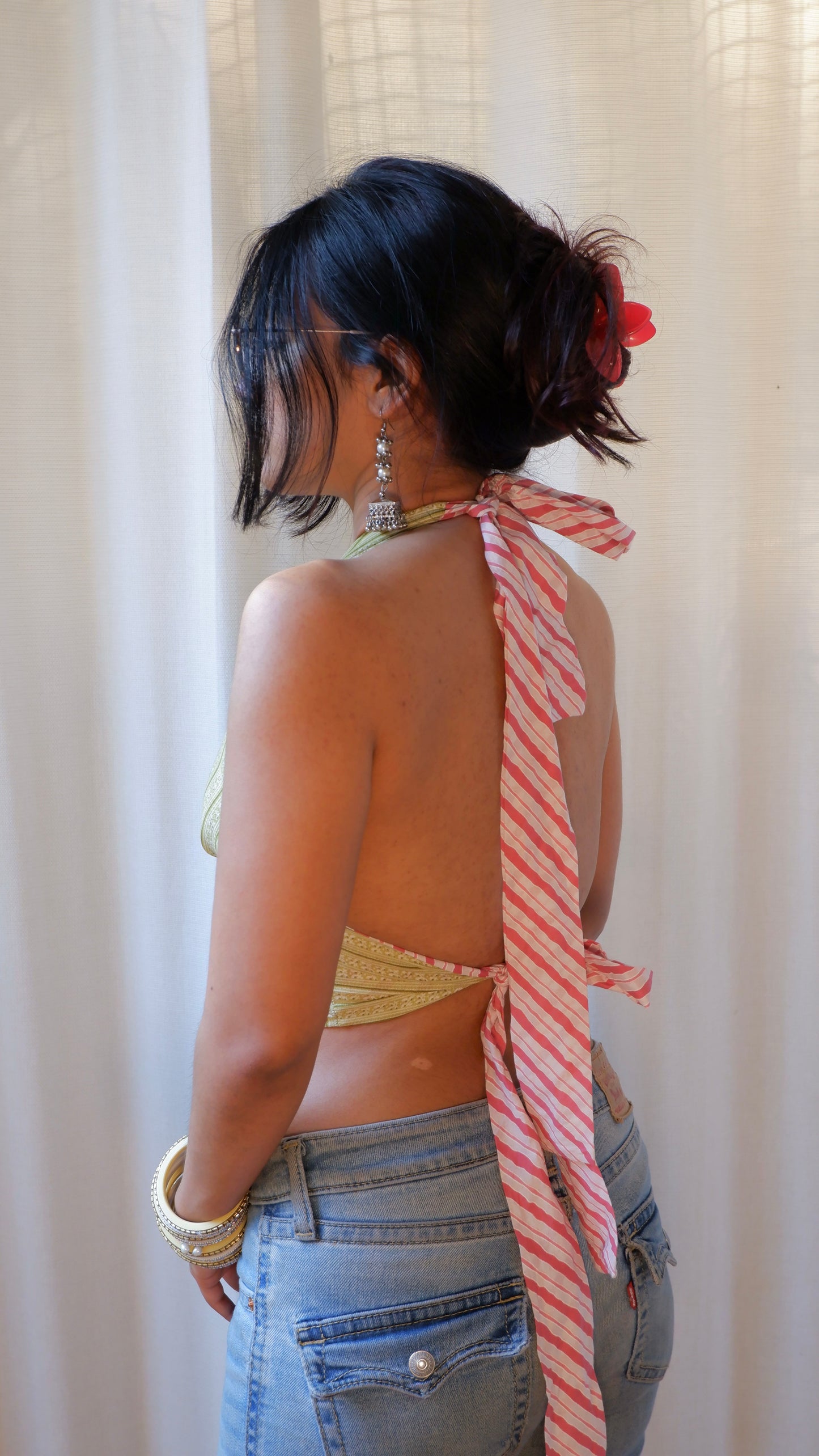 Honeydew Reversible Halter Top