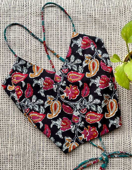 Seafoam shadows Backless Crop Top