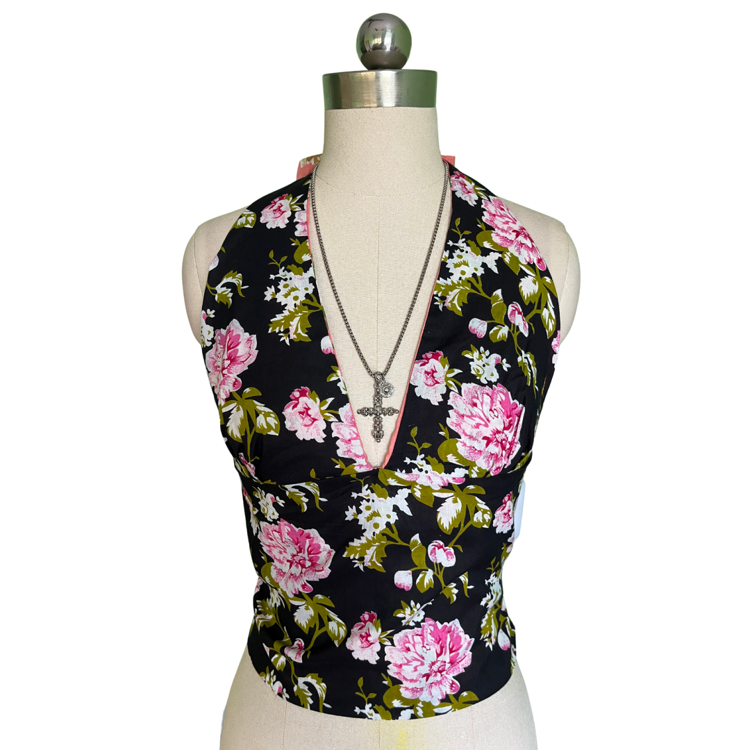 Midnight Rose GEET Halter Top