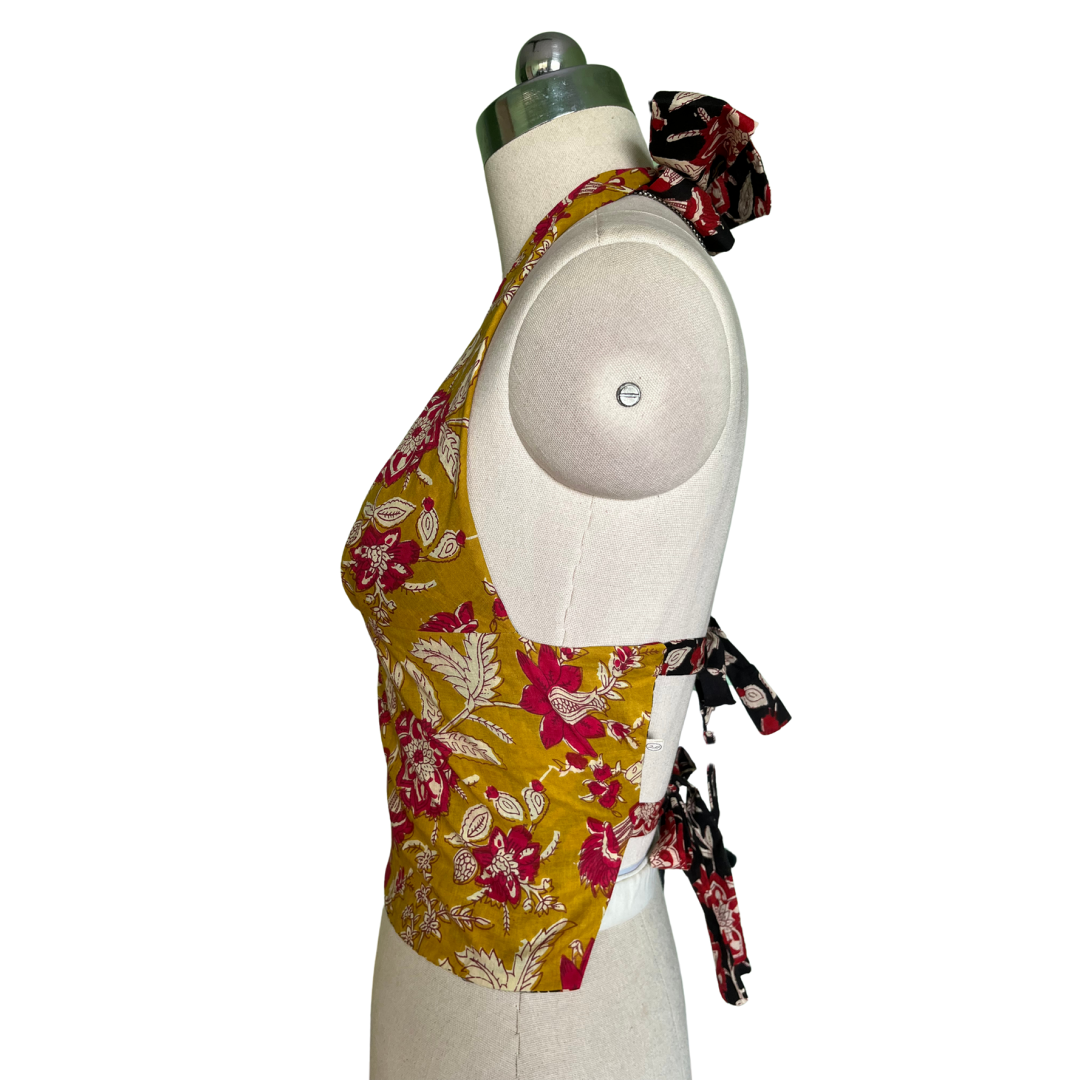 Midnight Mustard GEET Halter Top