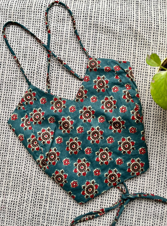 Wildstripe Grove Backless Crop Top