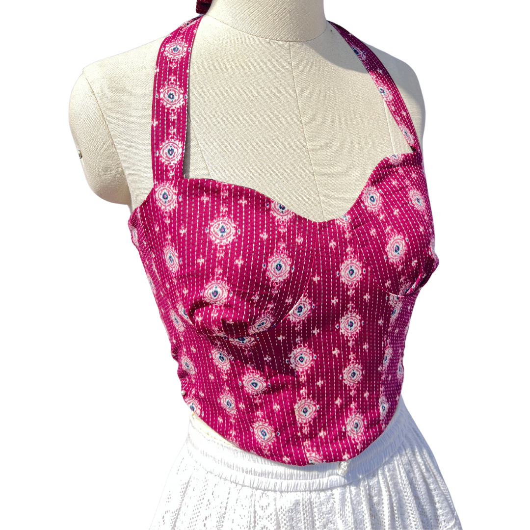 Mist and Rose Reversible Corset top
