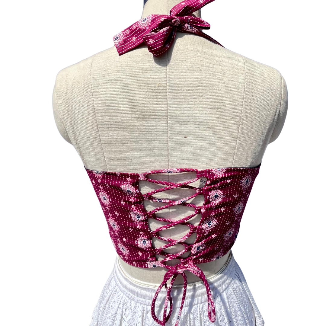 Mist and Rose Reversible Corset top