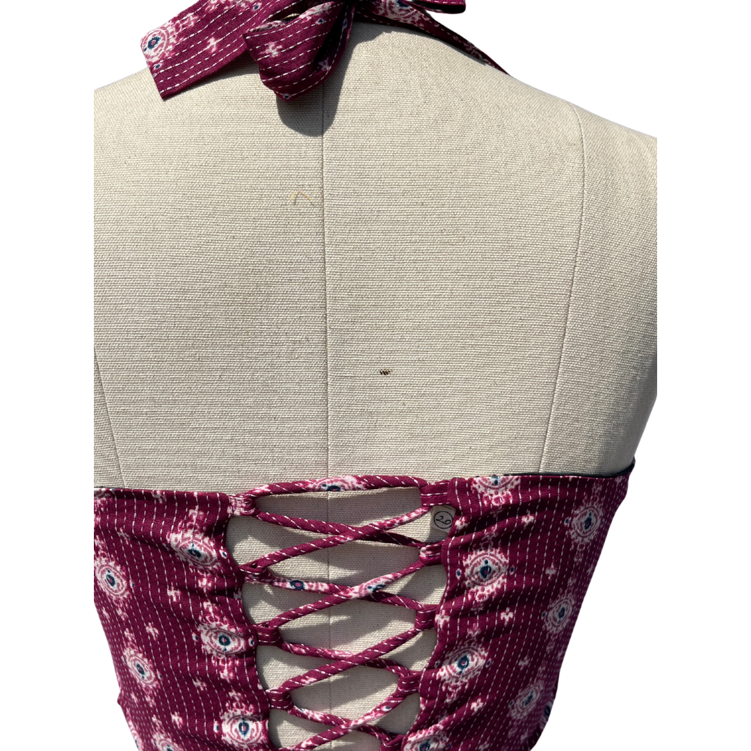 Mist and Rose Reversible Corset top