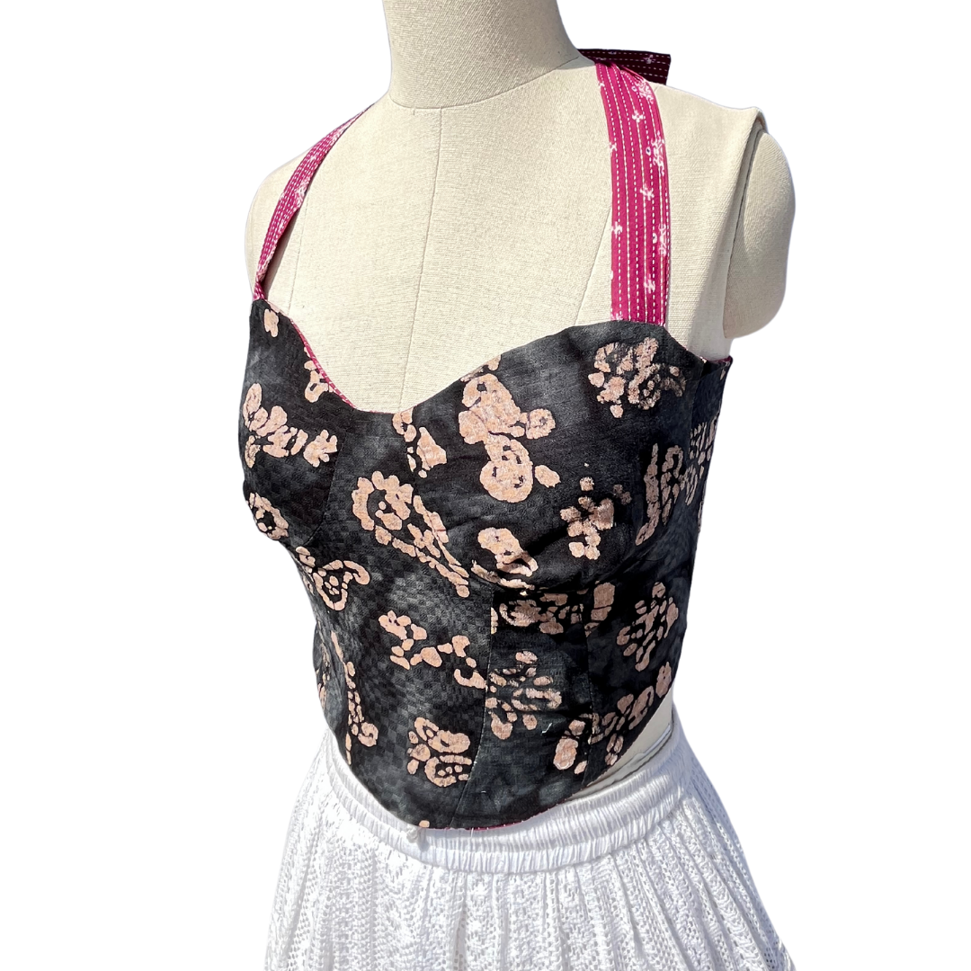 Mist and Rose Reversible Corset top