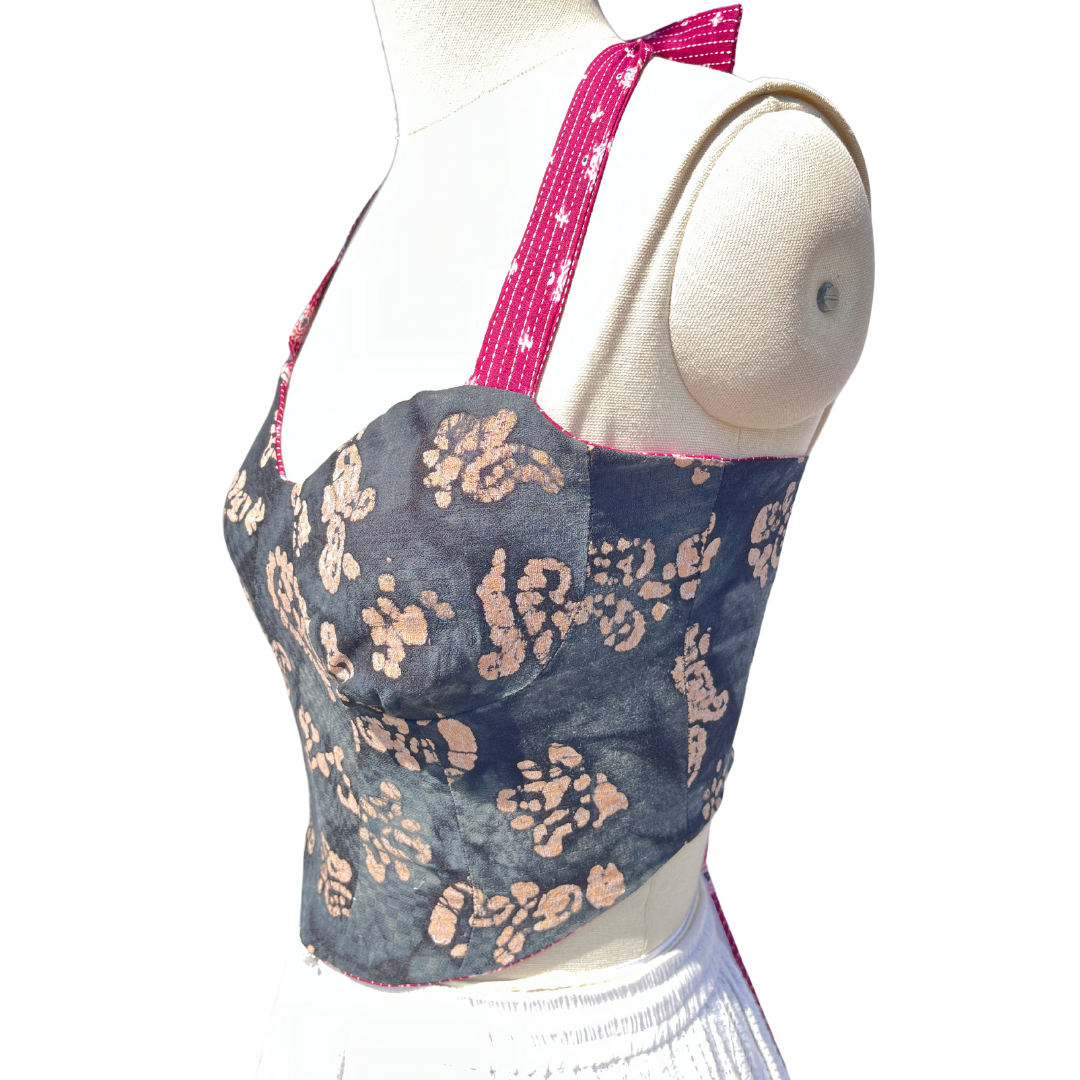 Mist and Rose Reversible Corset top