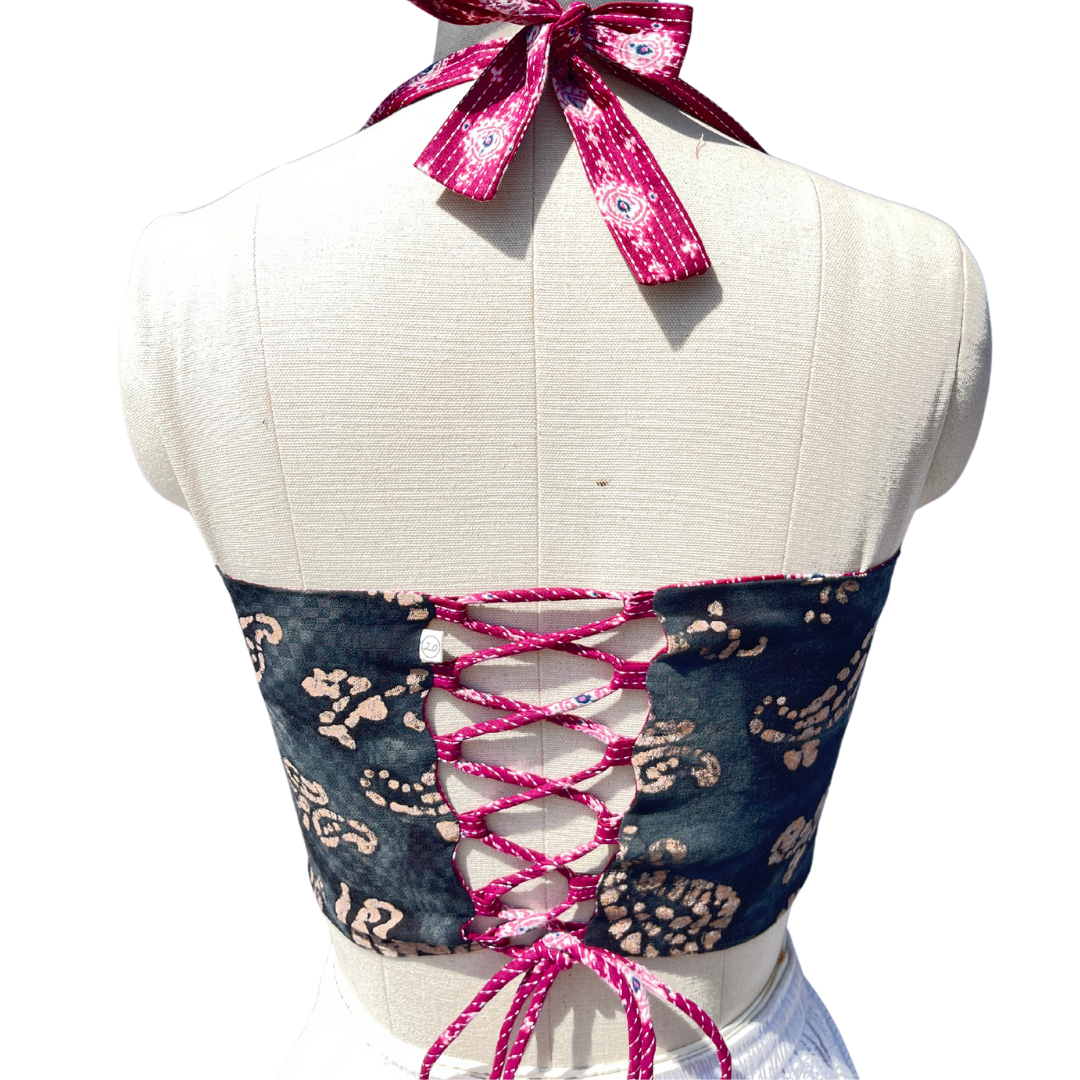Mist and Rose Reversible Corset top
