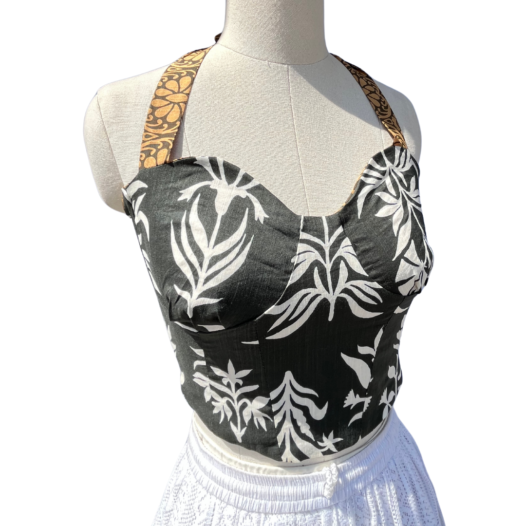 Mustard meadow Reversible Corset top