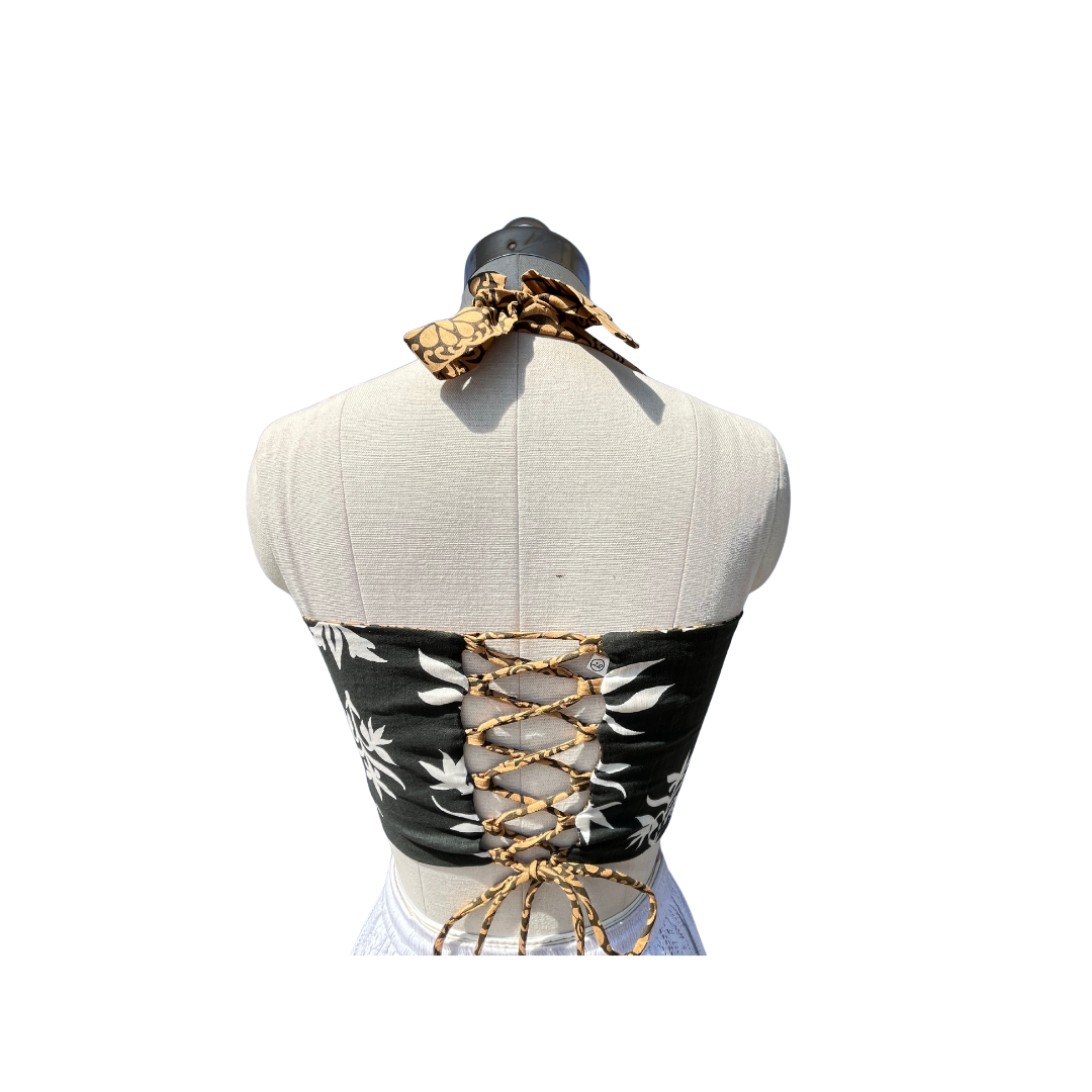 Mustard meadow Reversible Corset top