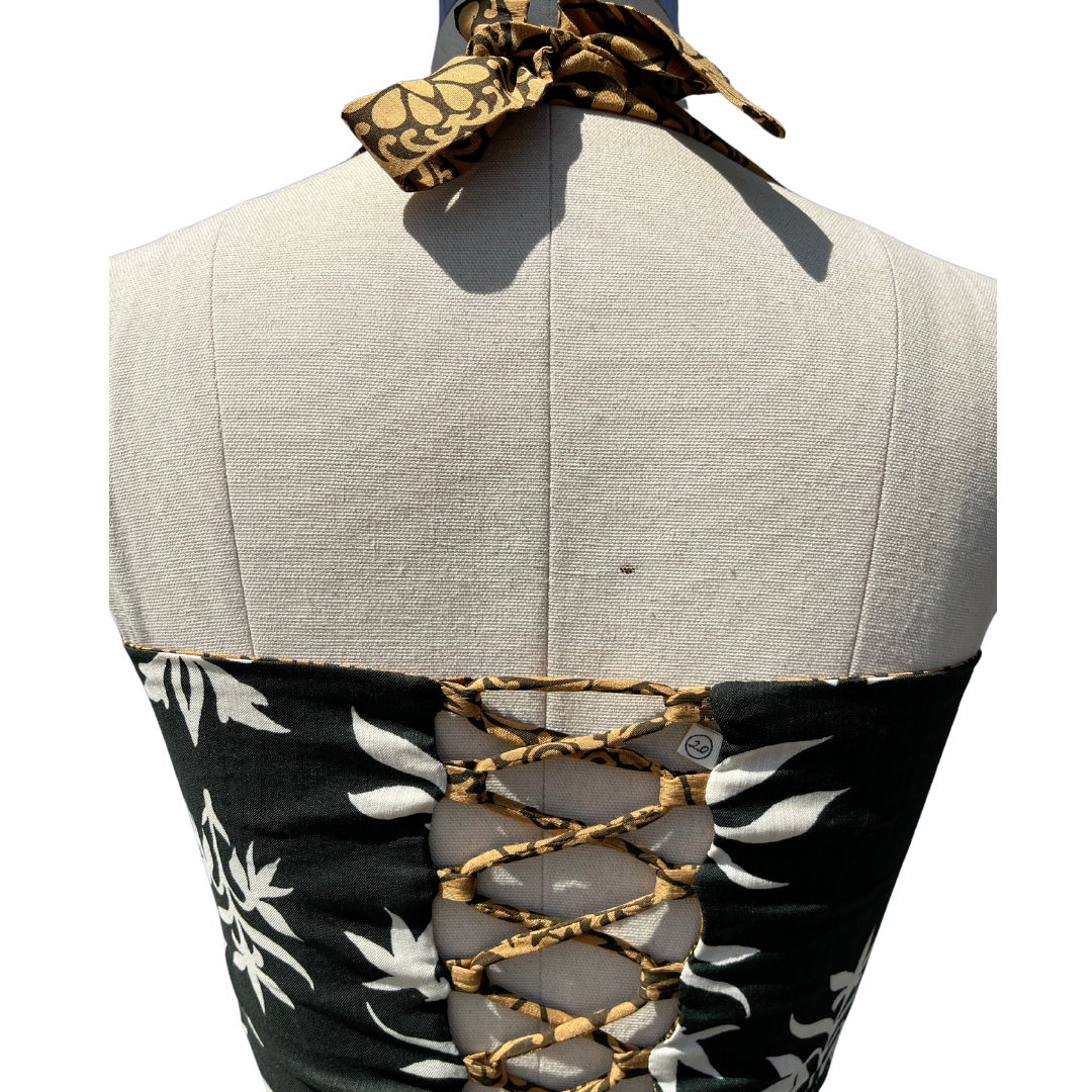 Mustard meadow Reversible Corset top