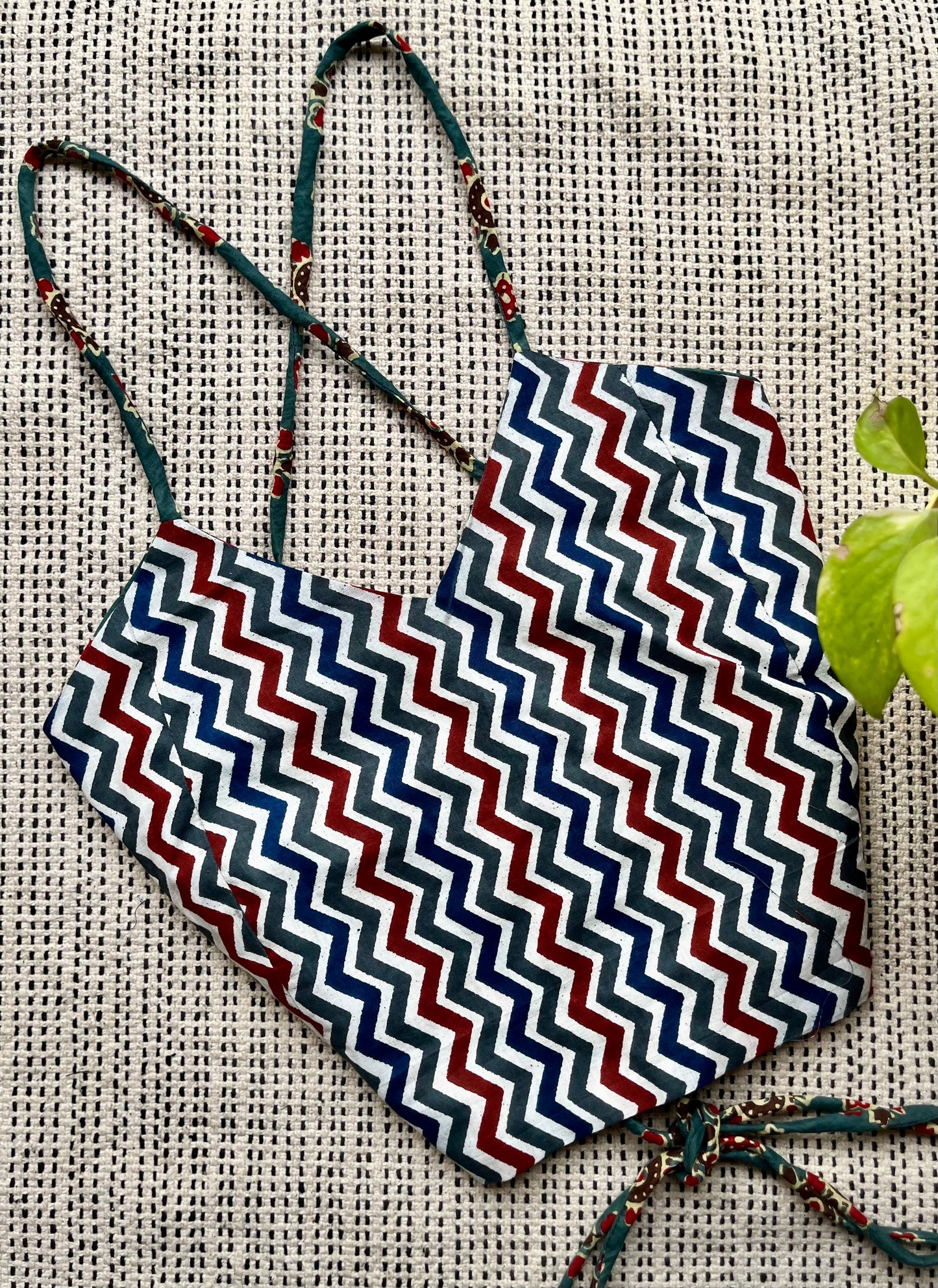 Wildstripe Grove Backless Crop Top