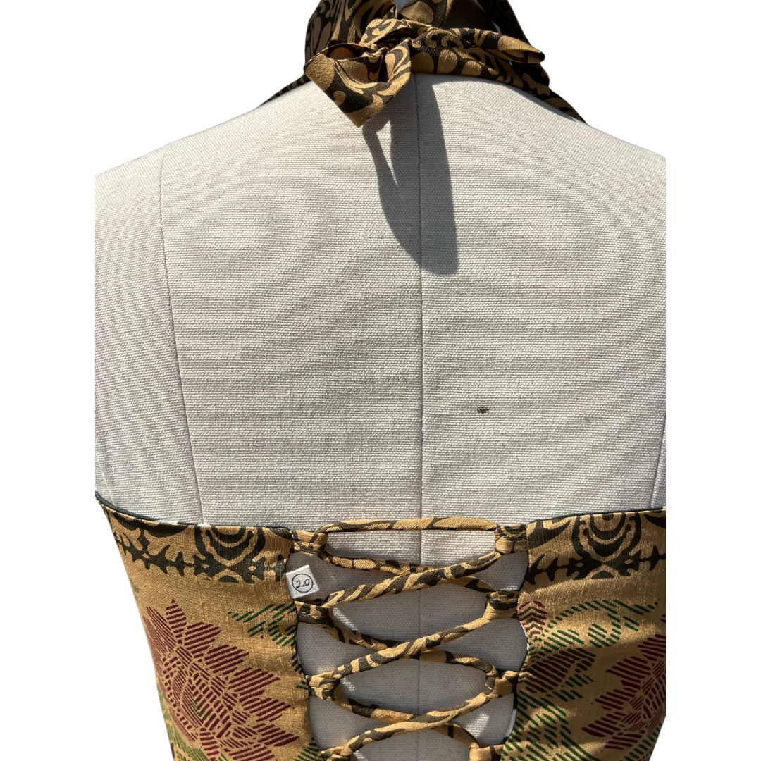 Mustard meadow Reversible Corset top