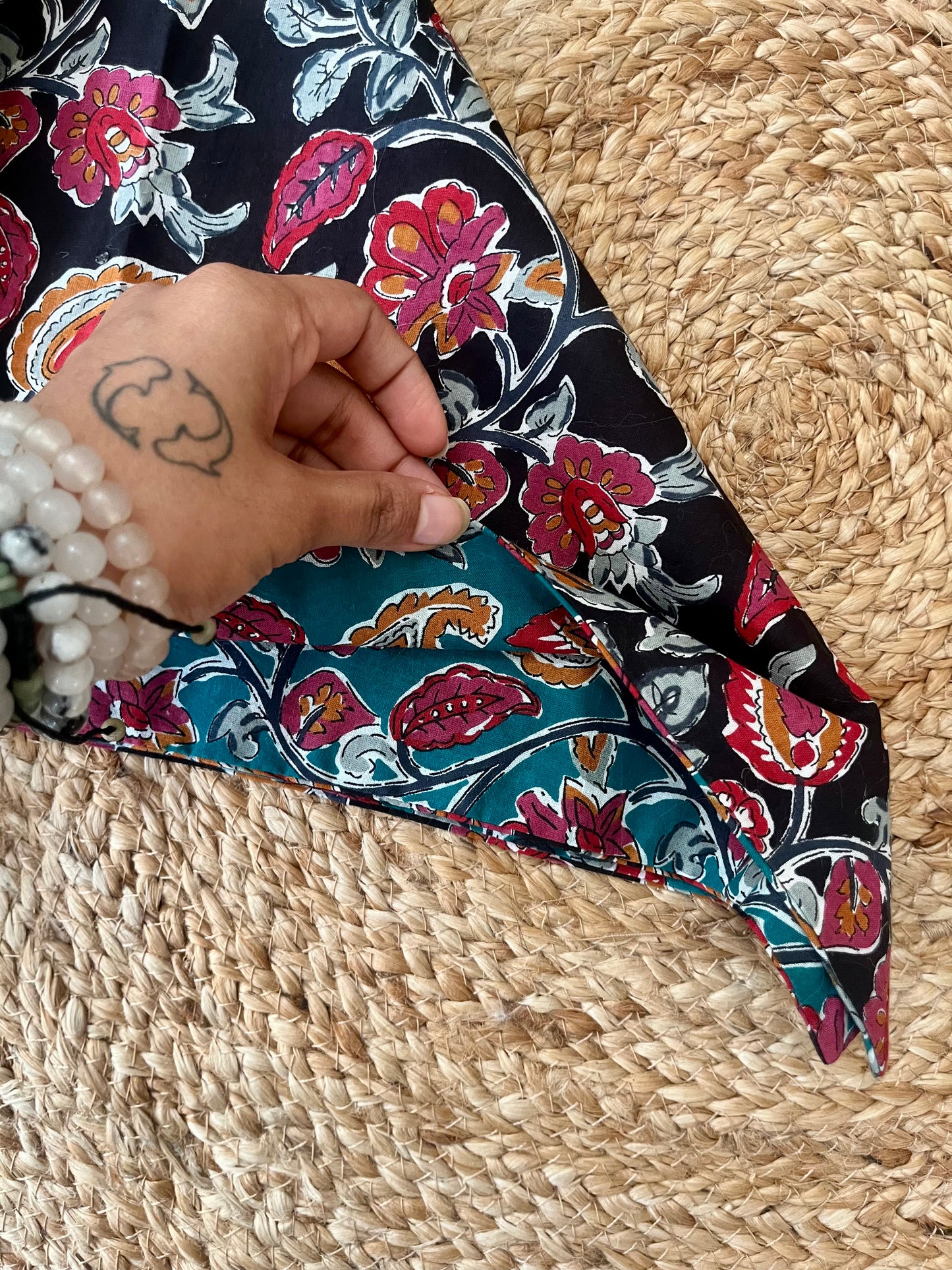 Seafoam shadows Reversible Bandana