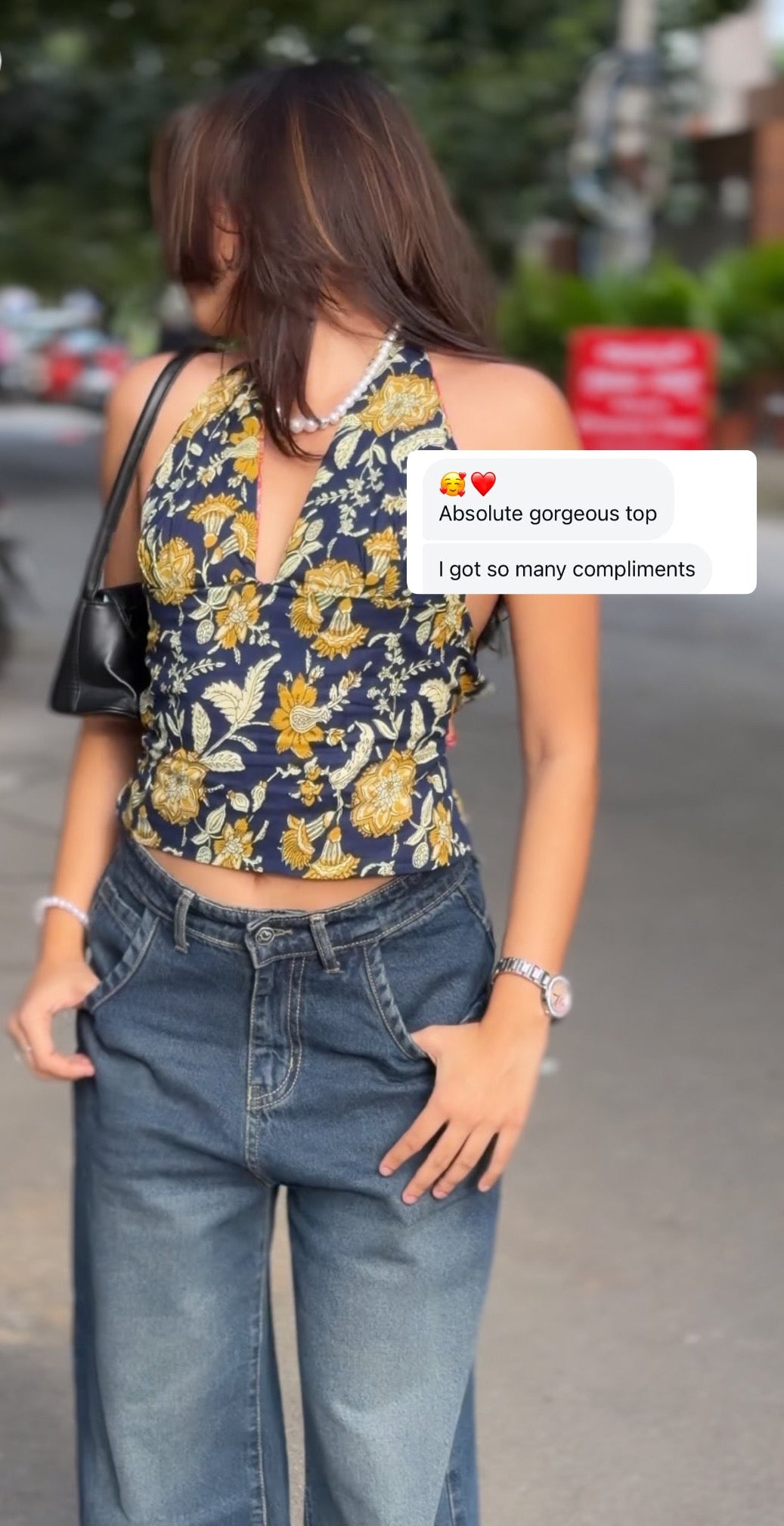 Rose After Dark GEET Halter Top