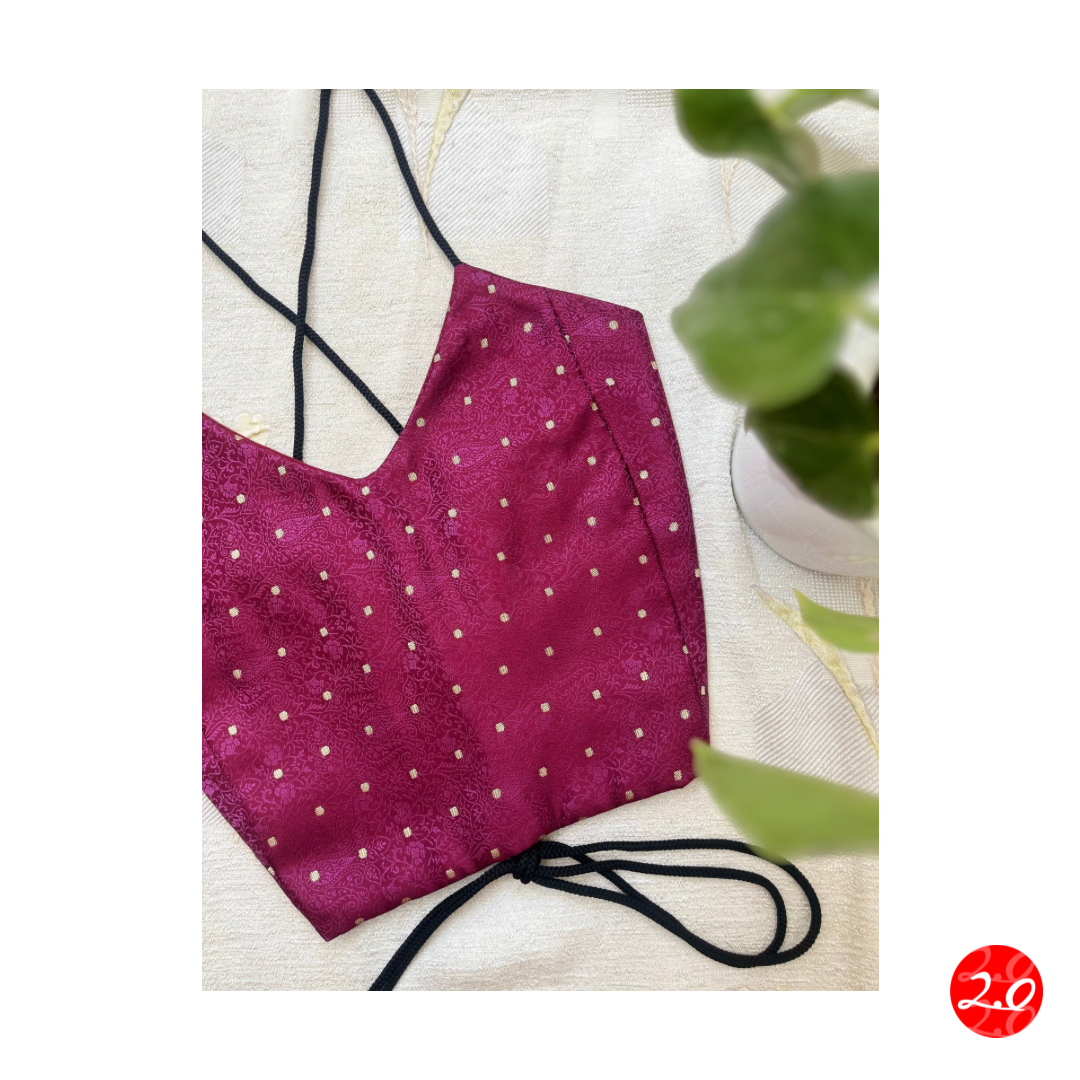 Plush Maroon Crop Top