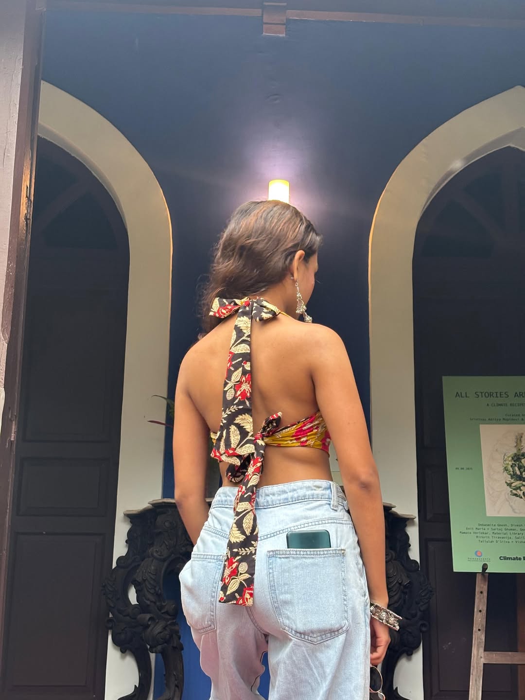 Goldrush Garden Reversible Halter Top