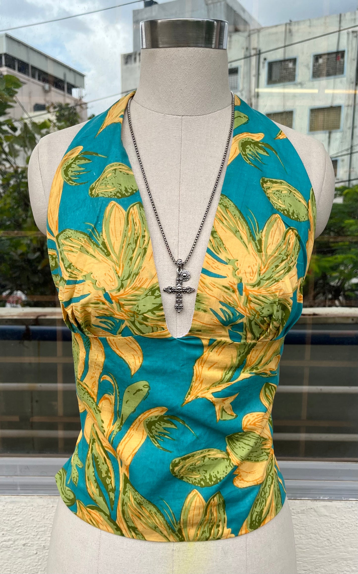 Tropical Bloom GEET Halter Top