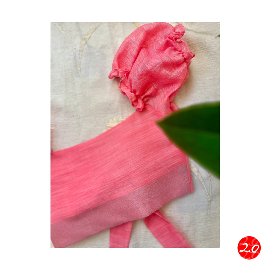 Fuchsia Puff sleeve Top