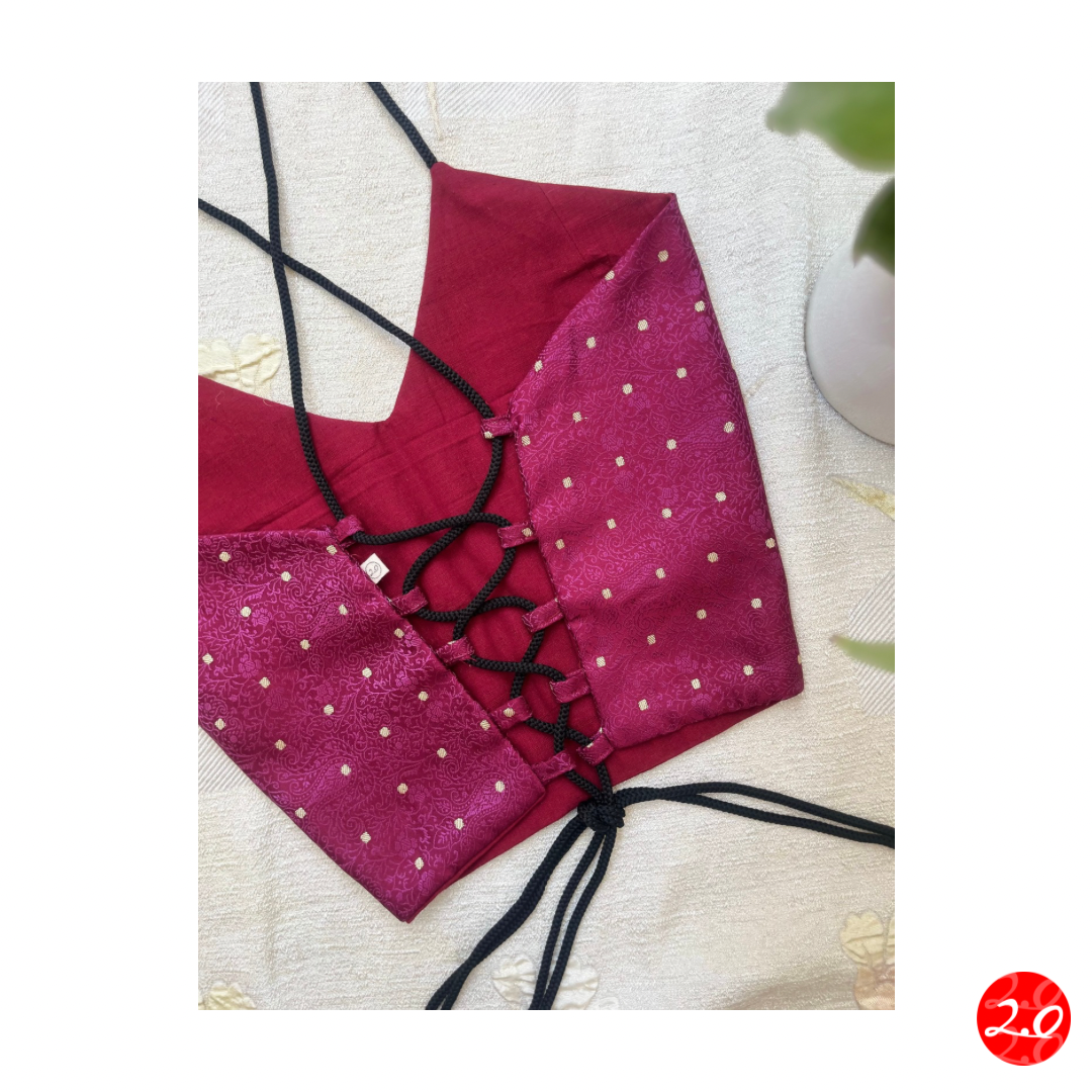 Plush Maroon Crop Top