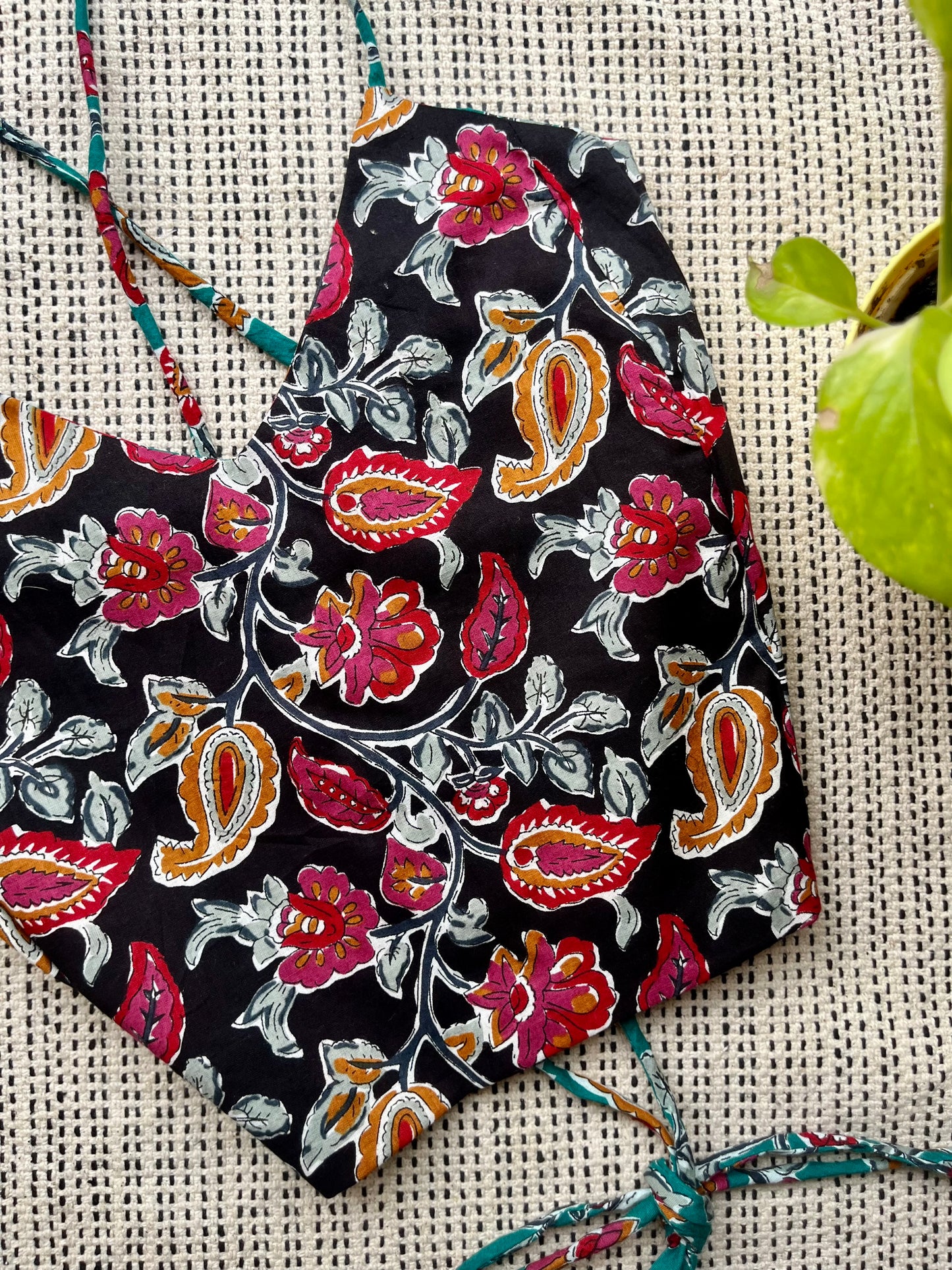 Seafoam shadows Backless Crop Top