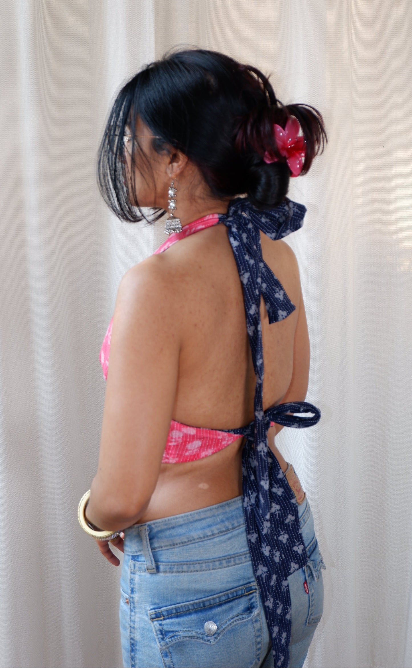 Pink Mirage Reversible Halter Top