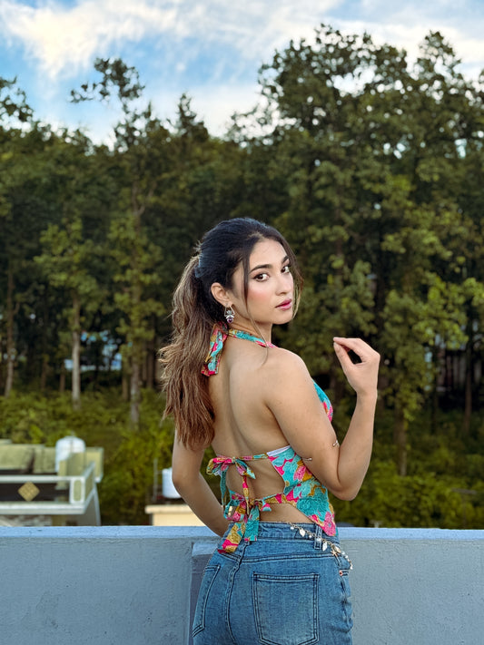 Tropical Crush GEET Halter Top