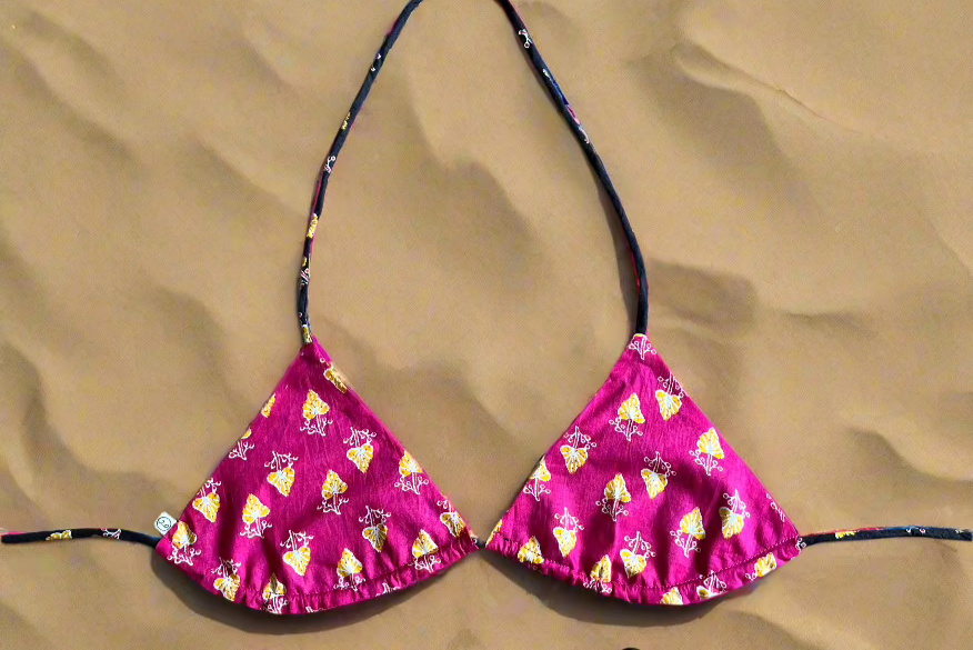 Pink Venom Reversible Bikini Top