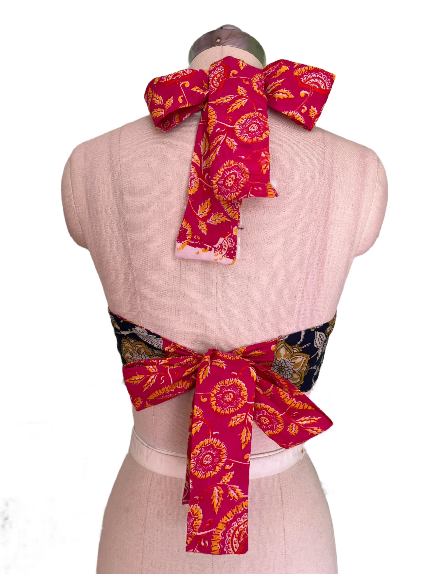 Rose AfterDark Reversible Crop Halter Top