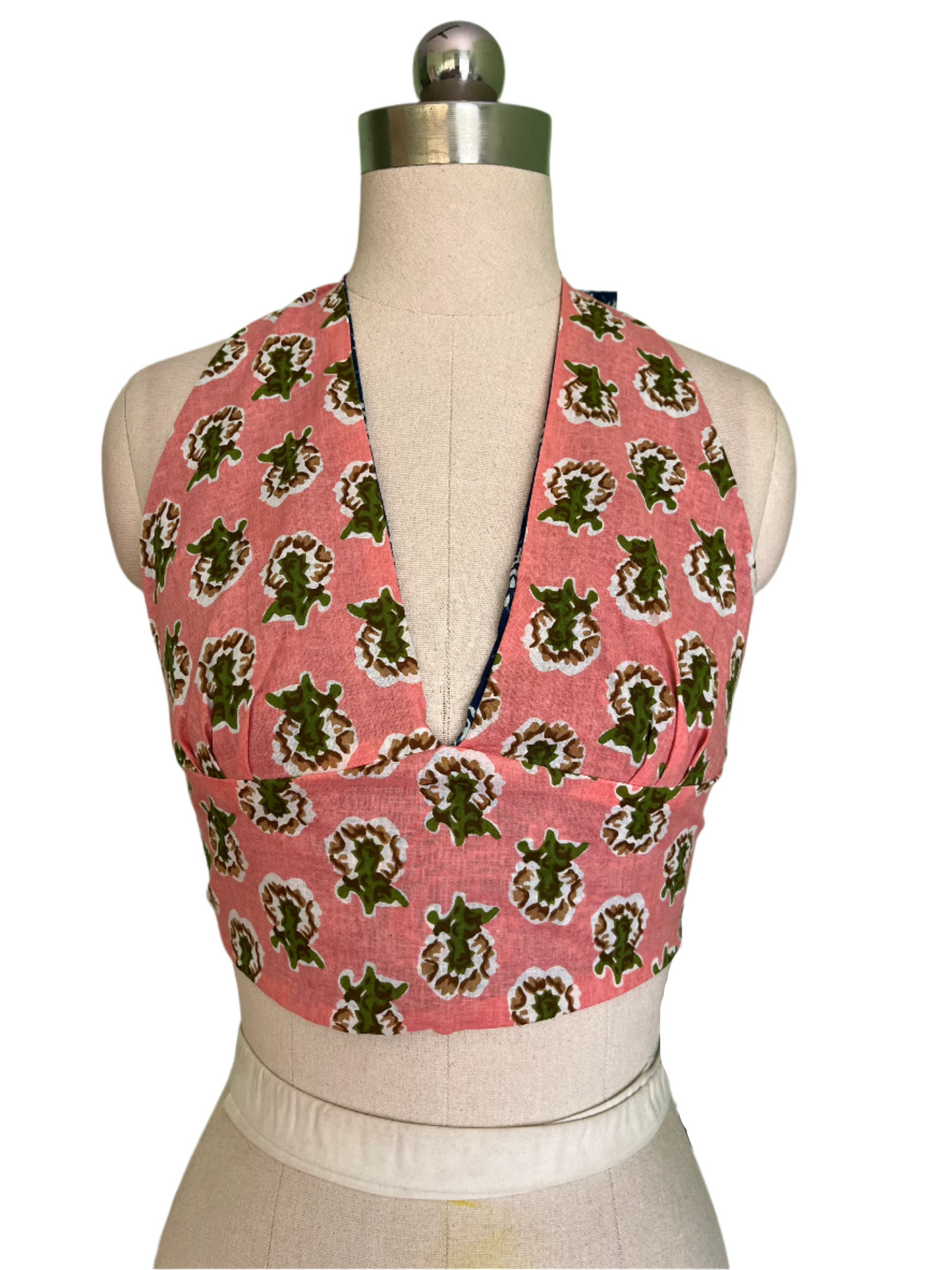 Electric Blossom Reversible Halter Top