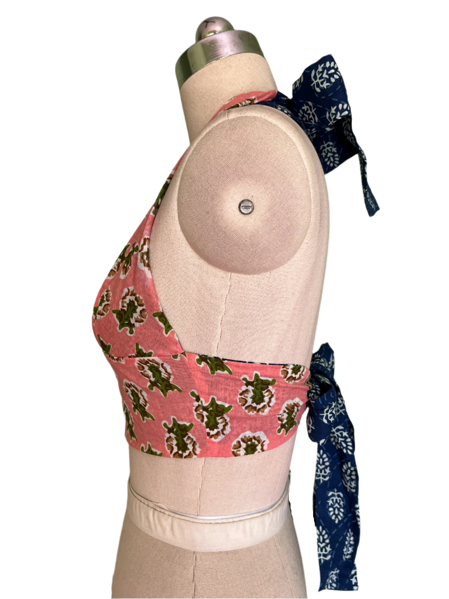 Electric Blossom Reversible Halter Top