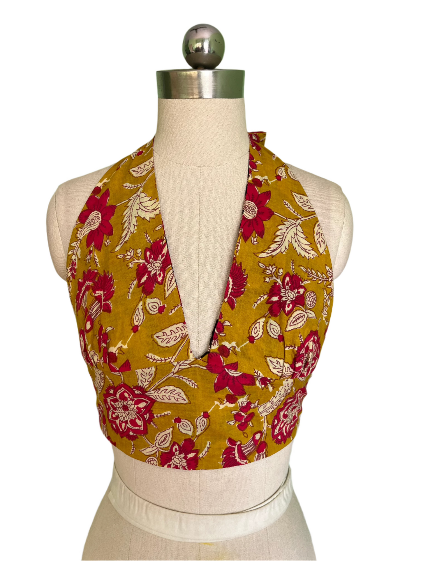 Goldrush Garden Reversible Halter Top