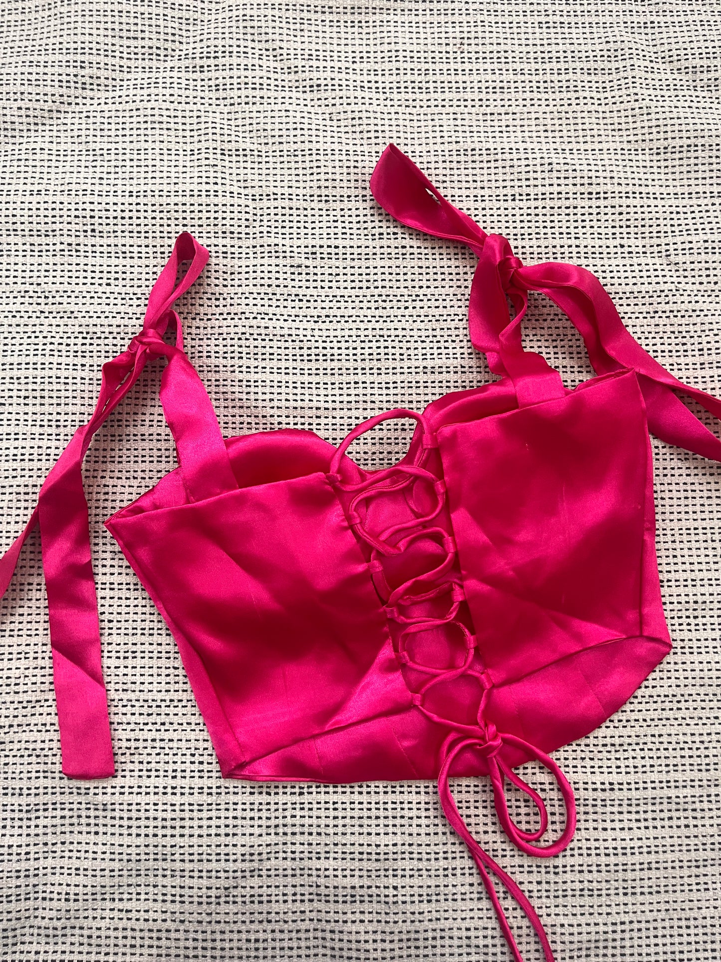 Bubble gum Bling Corset Top
