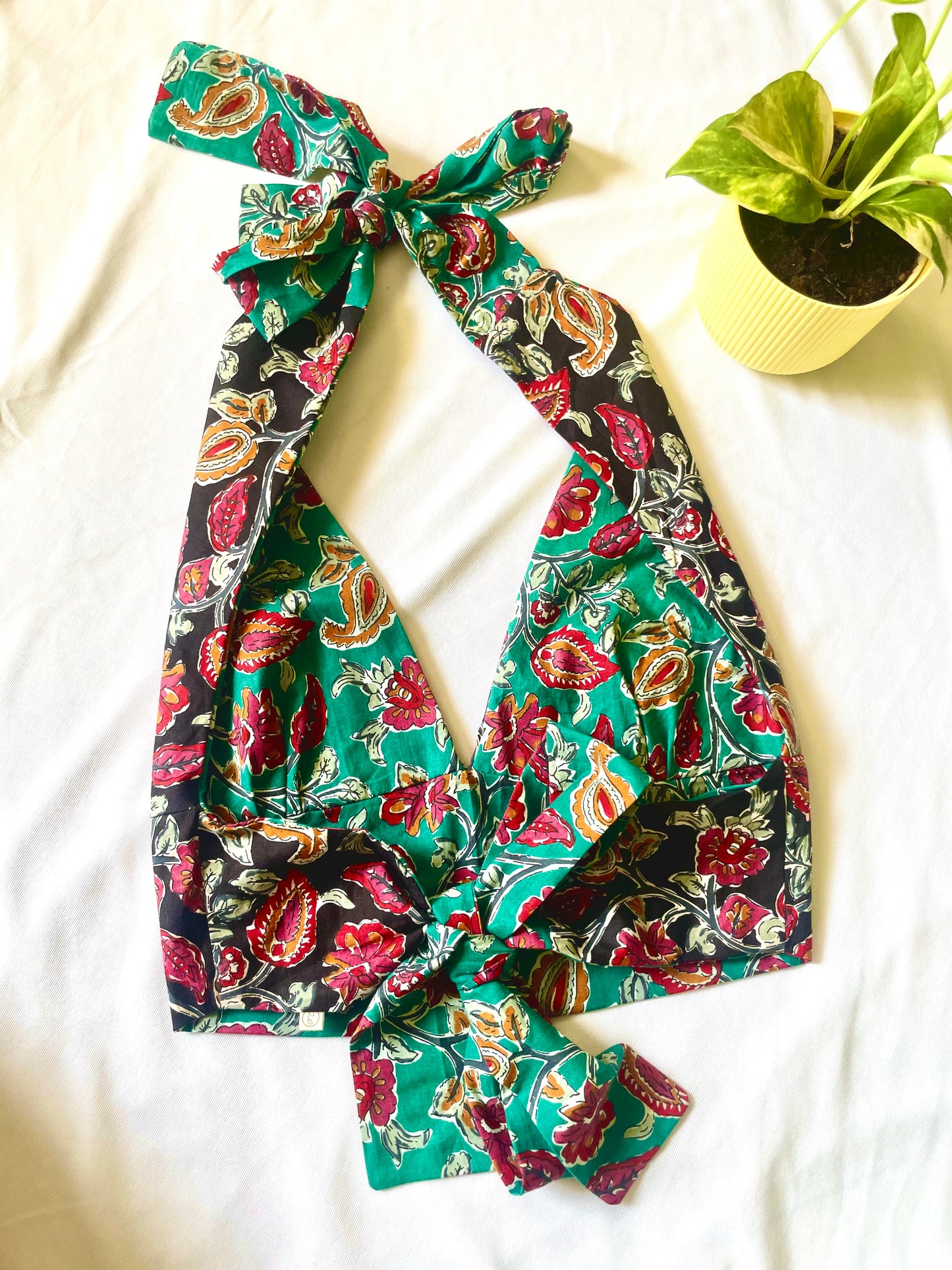 Seafoam Shadows Reversible Halter Top