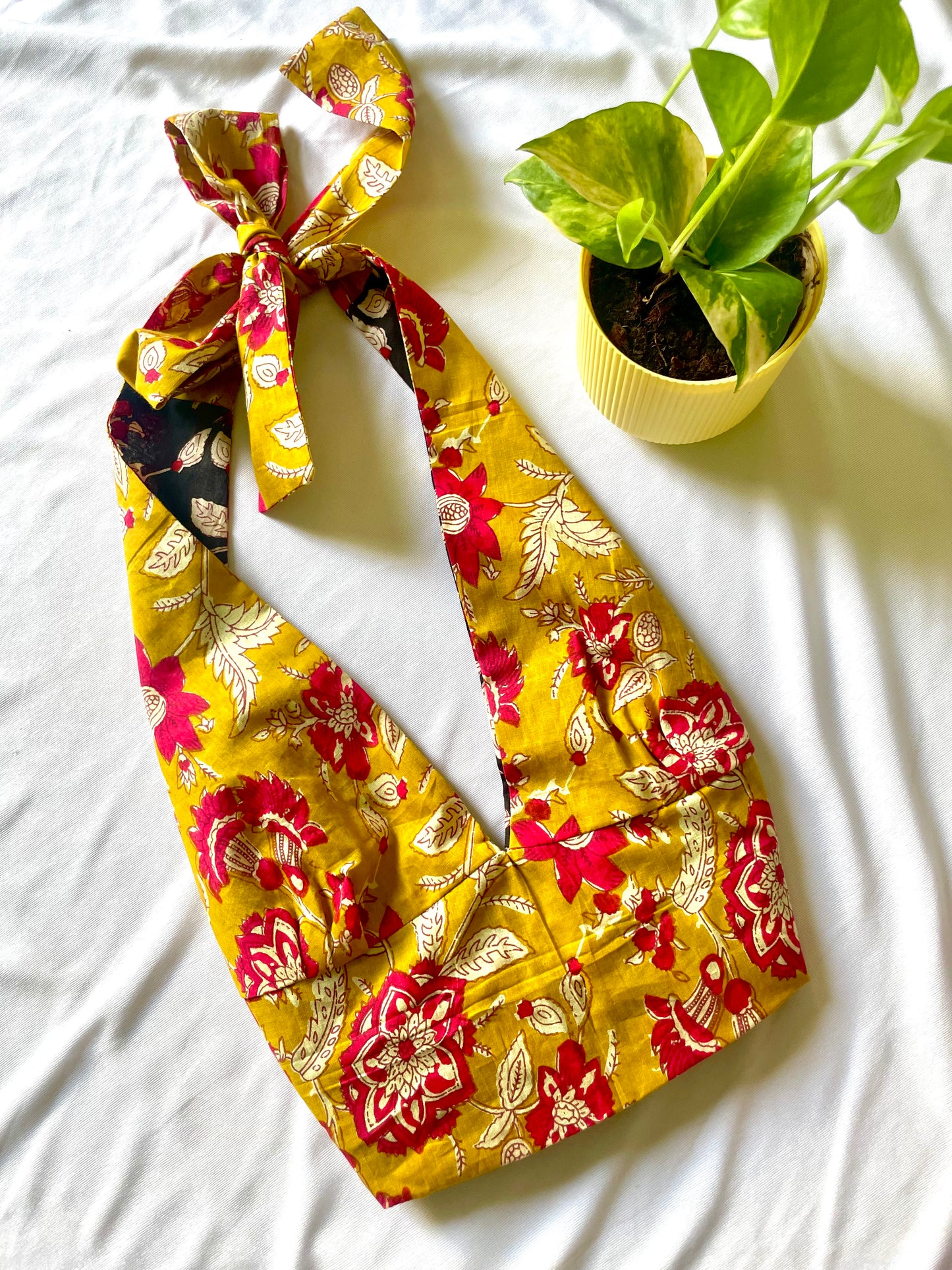 Goldrush Garden Reversible Halter Top