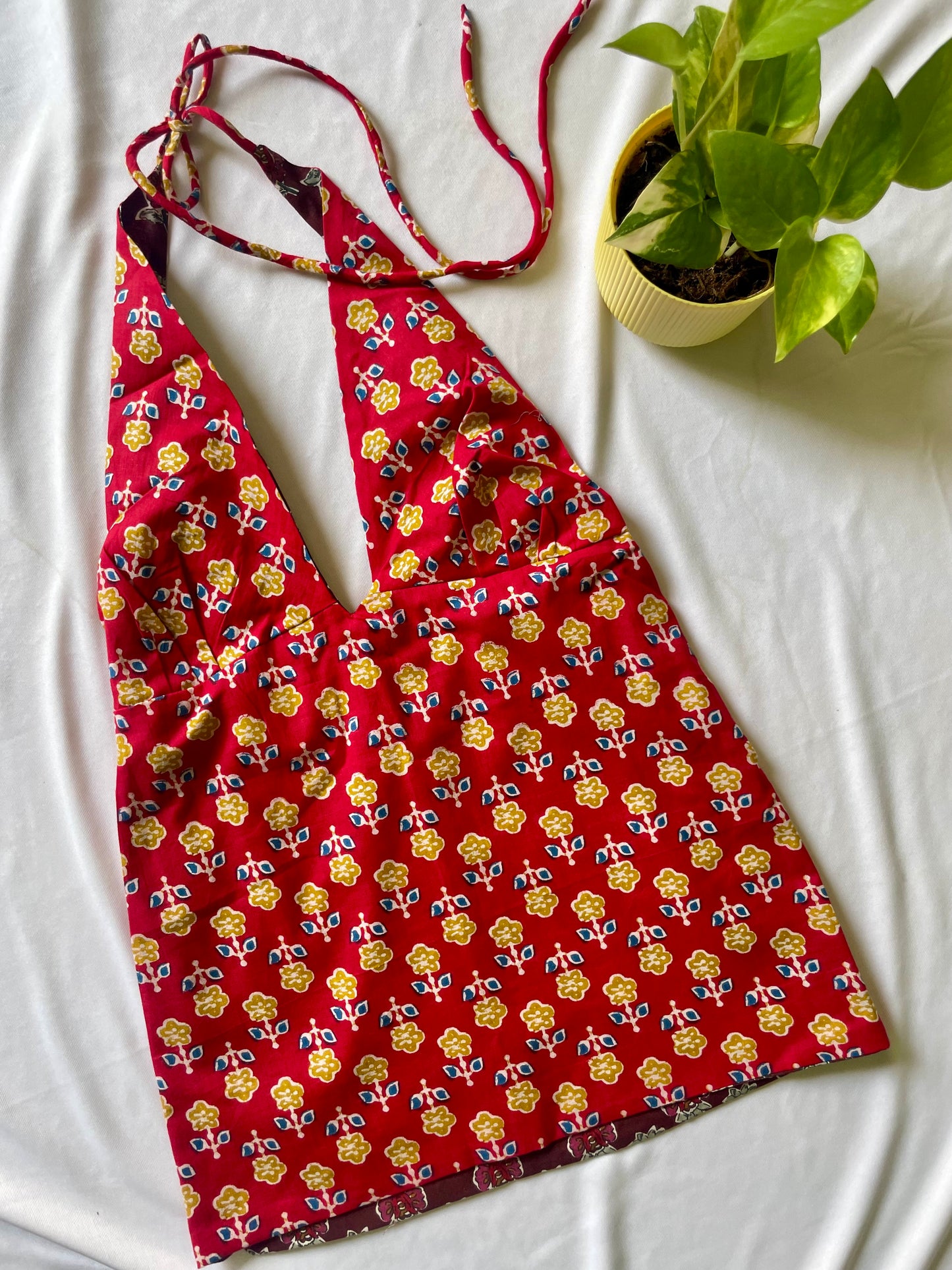Hot bloom summer Y2K halter top