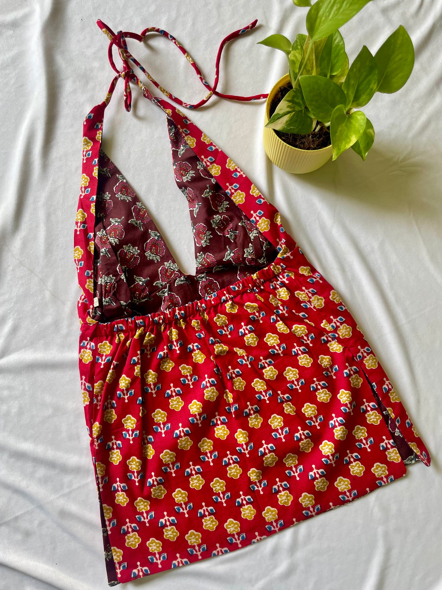Hot bloom summer Y2K halter top