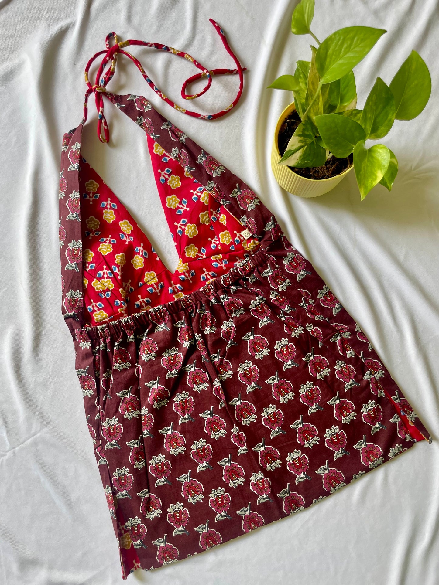 Hot bloom summer Y2K halter top