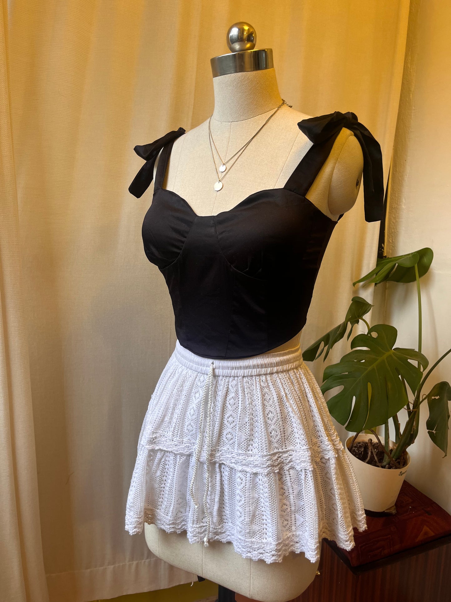Midnight black Corset Top