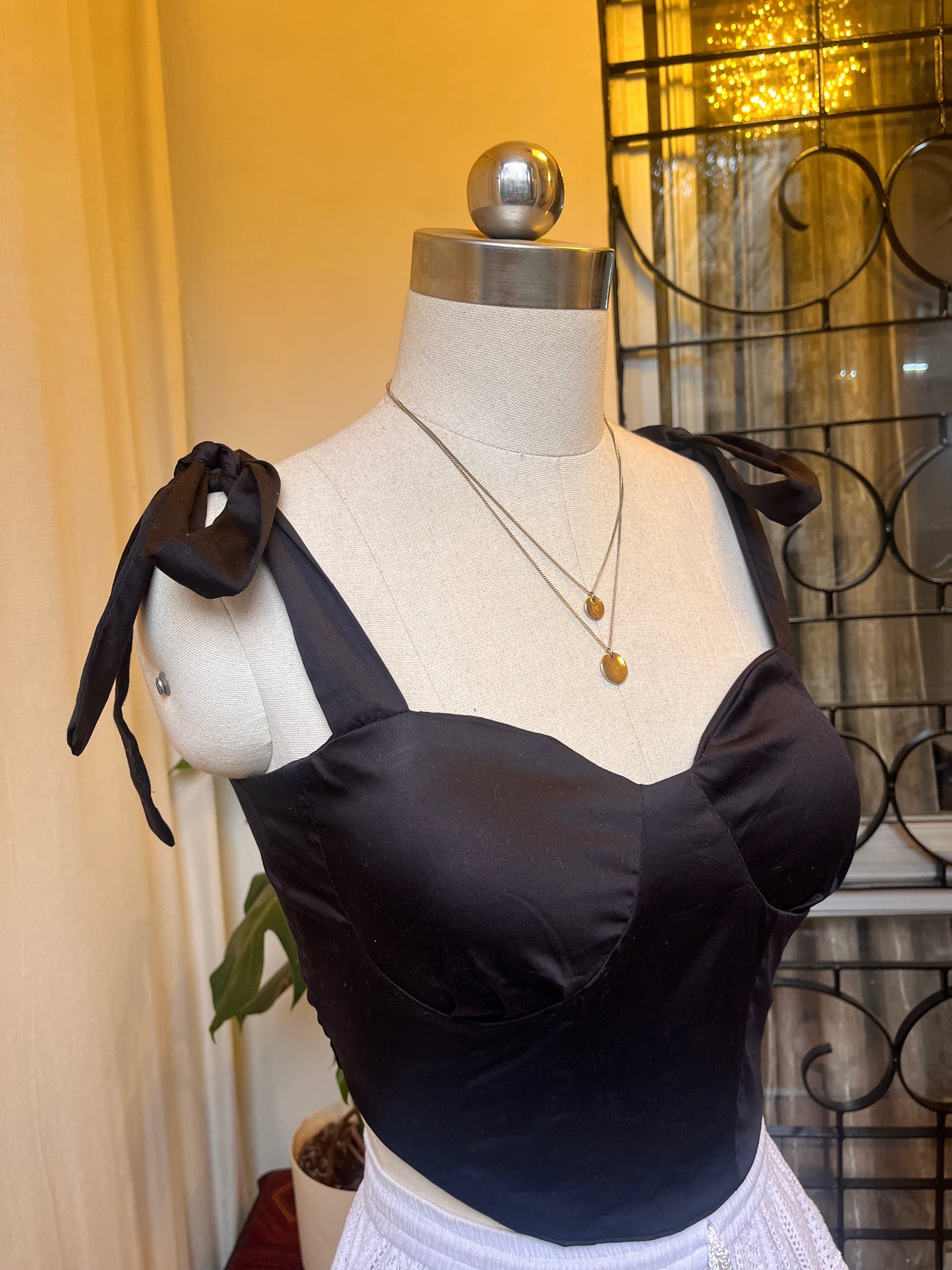 Midnight black Corset Top