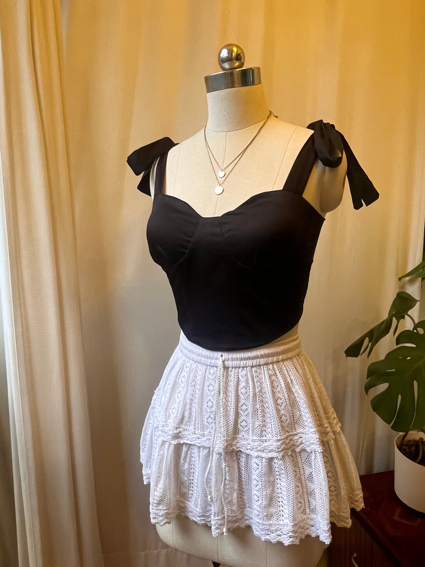 Midnight black Corset Top