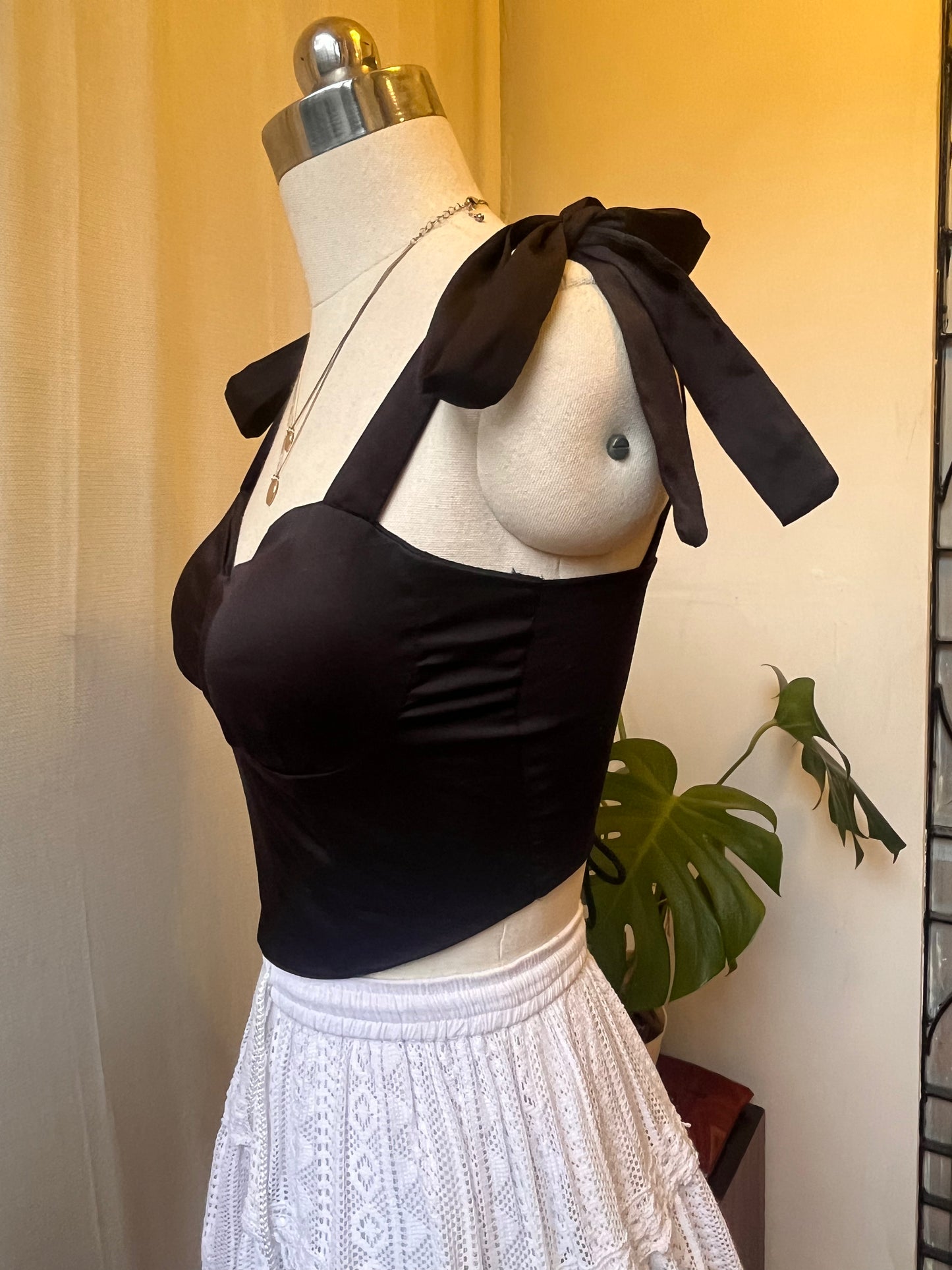 Midnight black Corset Top