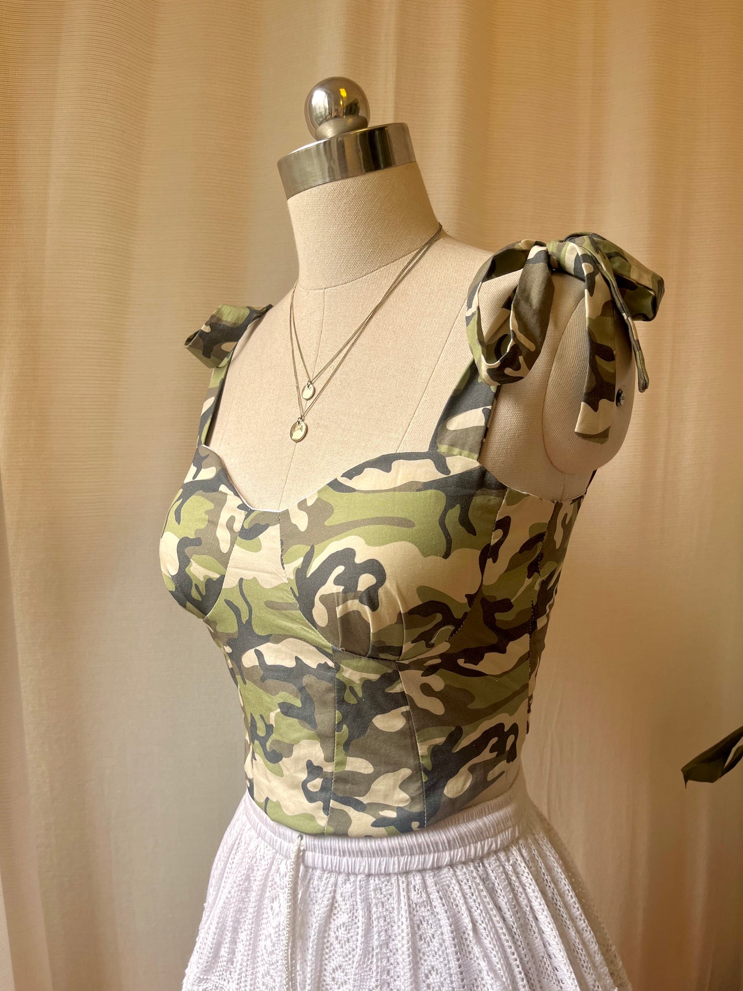 Camo Corset Top