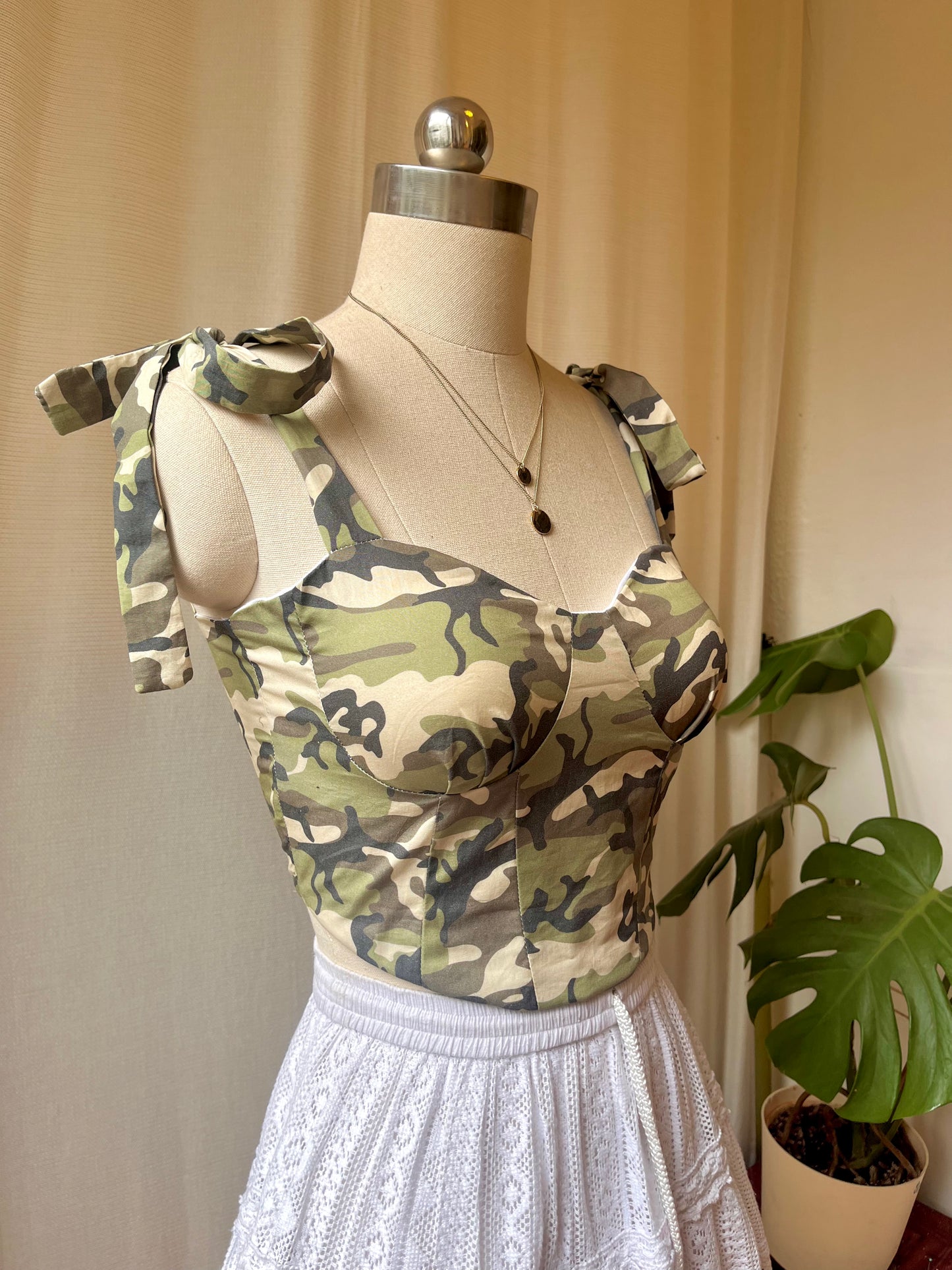 Camo Corset Top
