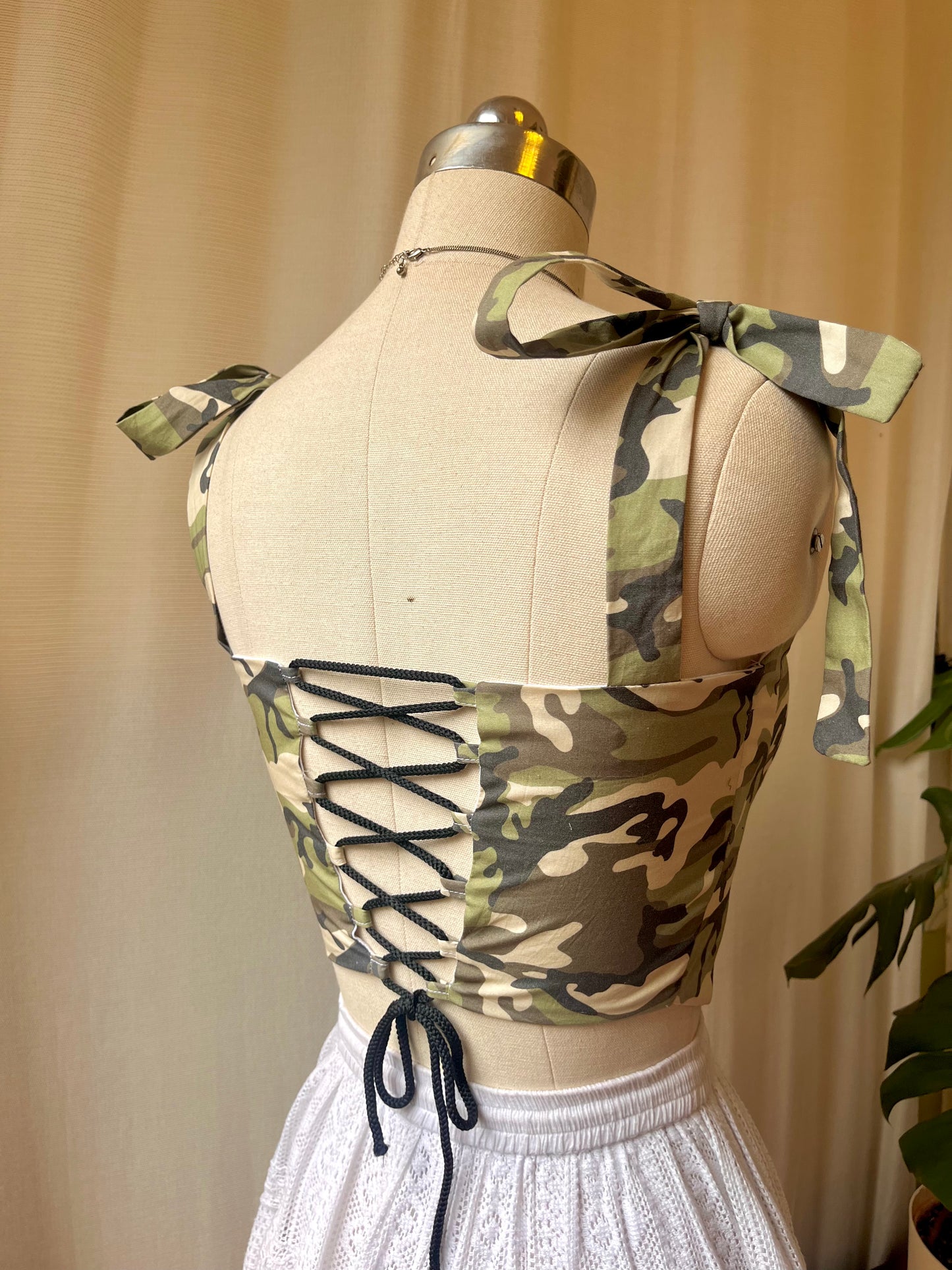 Camo Corset Top