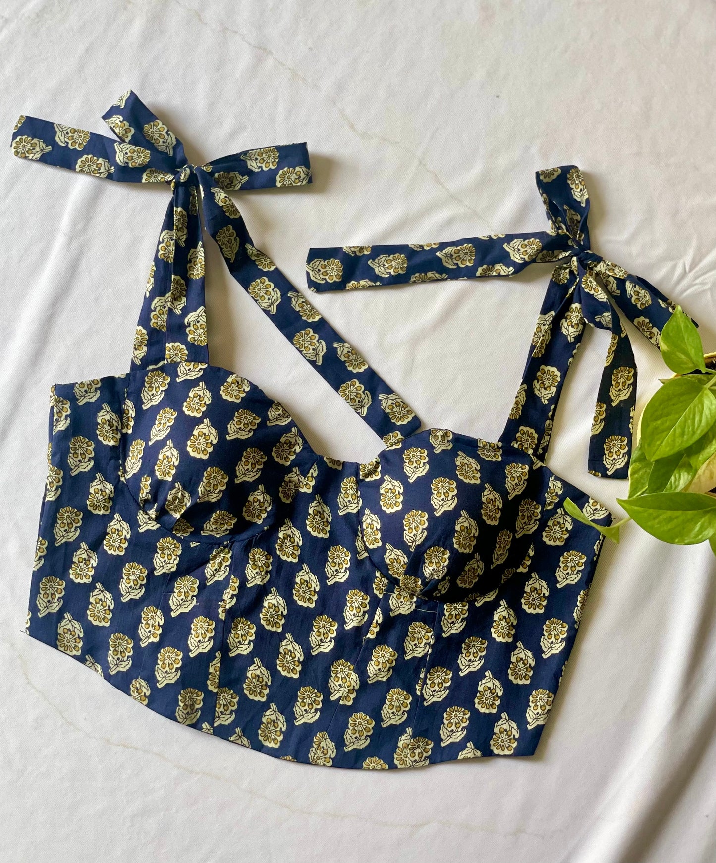 Vintage bloom corset top