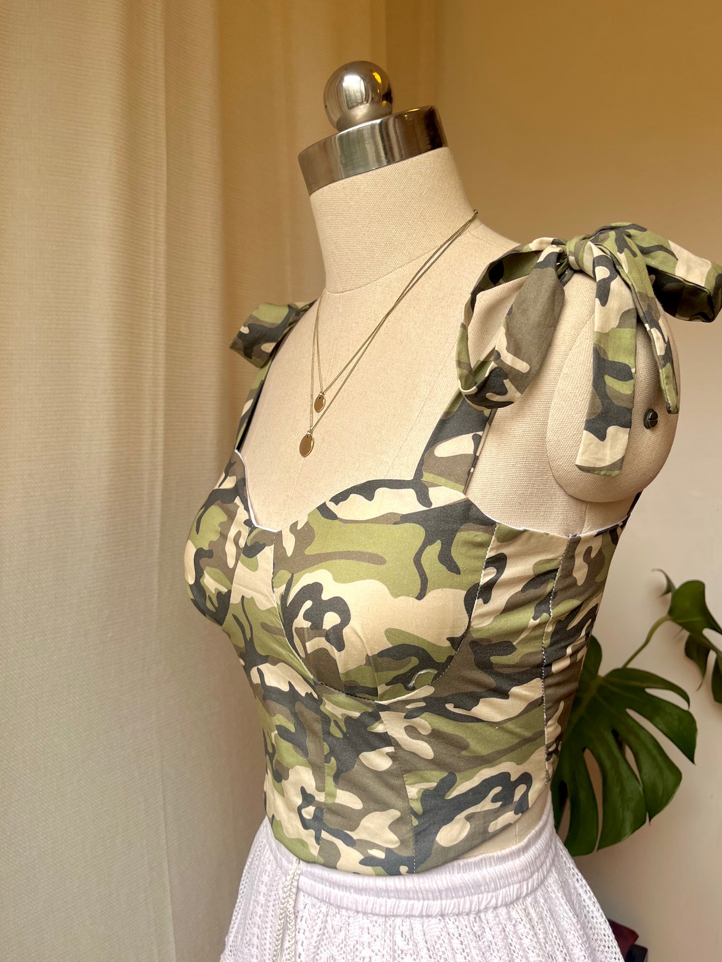 Camo Corset Top