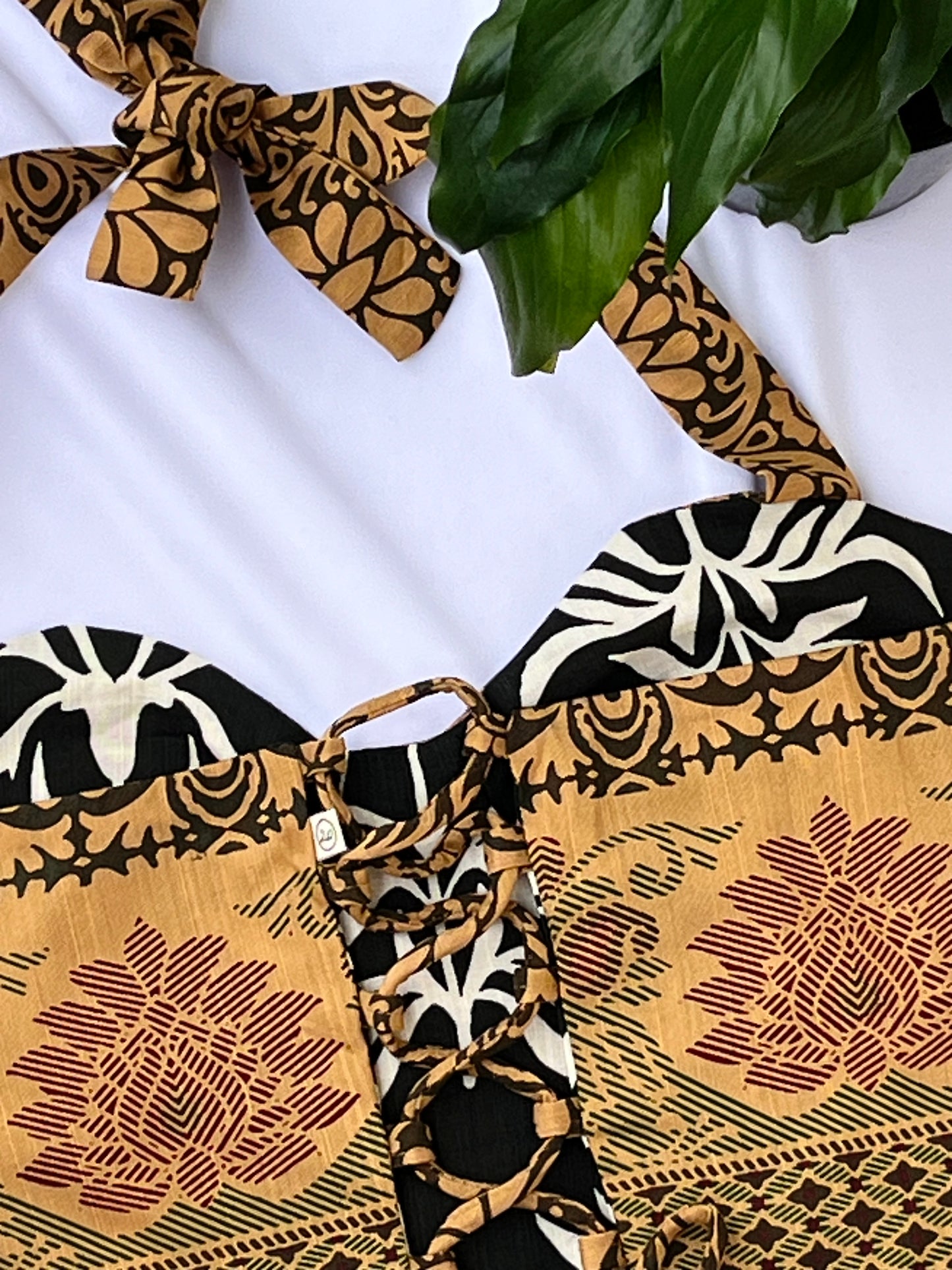 Mustard meadow Reversible Corset top